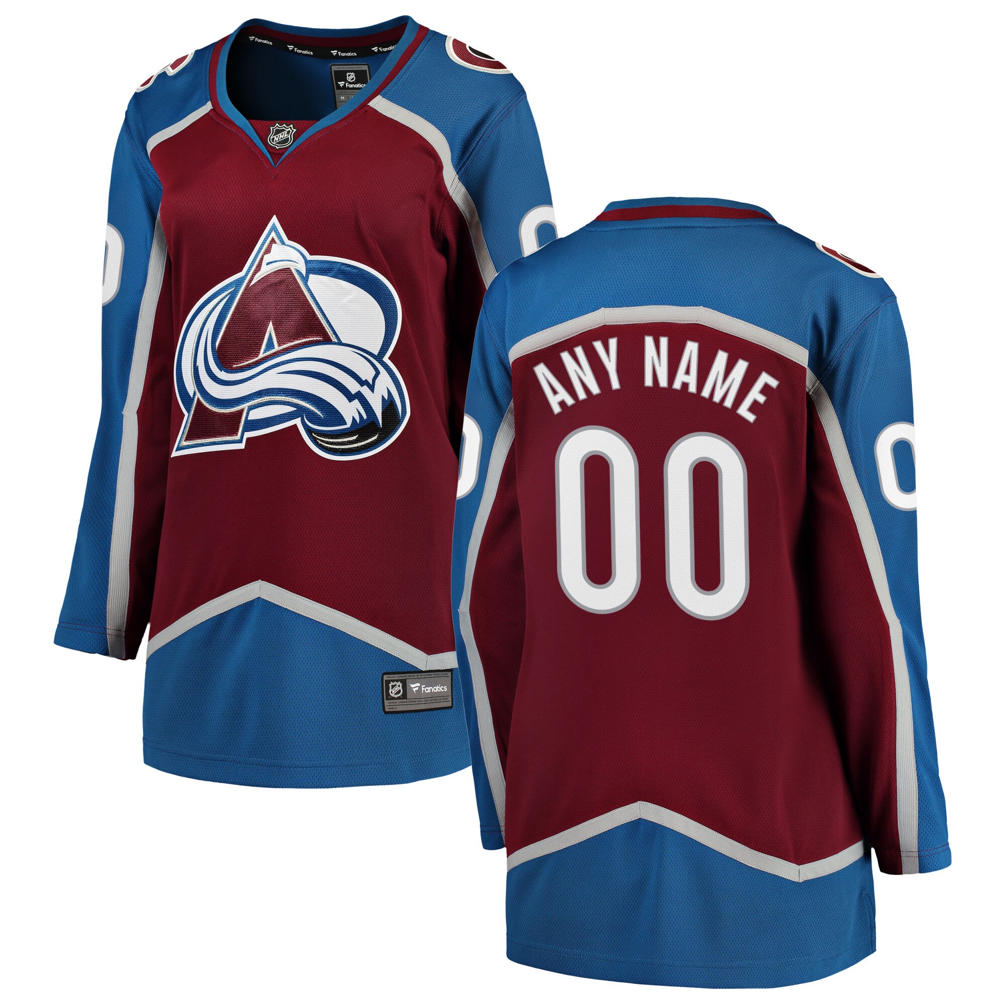 Women's Colorado Avalanche Maroon Home Breakaway Custom Hockey Jersey - JS255 