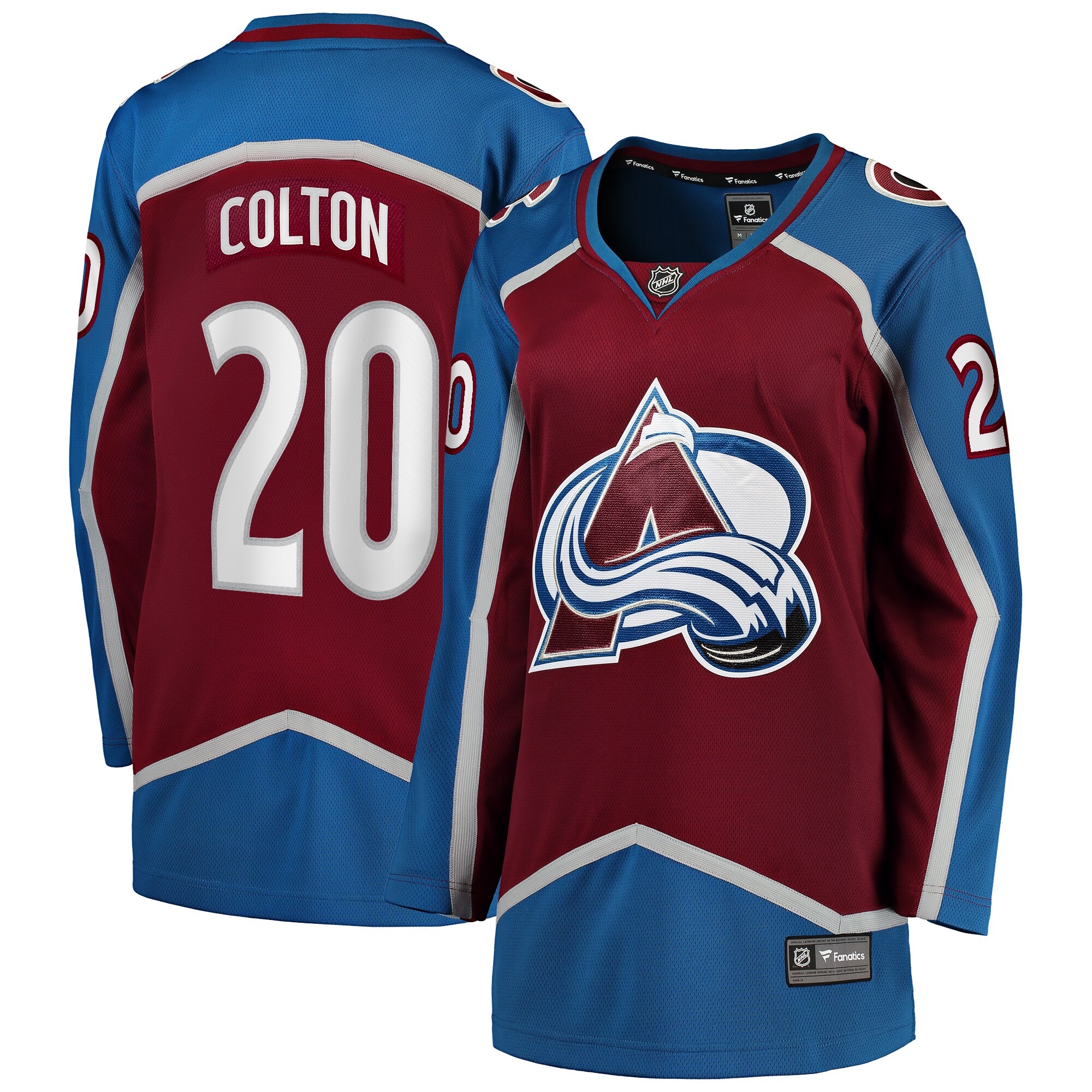 Women's Colorado Avalanche Ross Colton Maroon Home Breakaway Player Hockey Jersey - JS855 