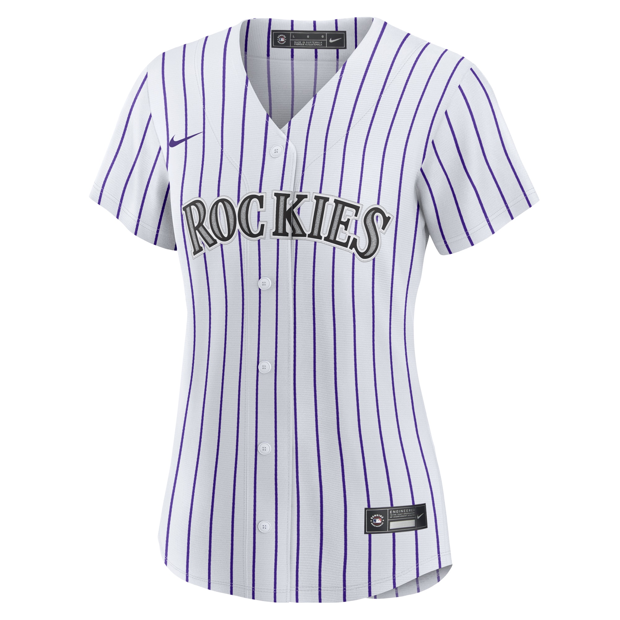 Alternative view of Women's Colorado Rockies White #1 Mom Home Baseball Jersey