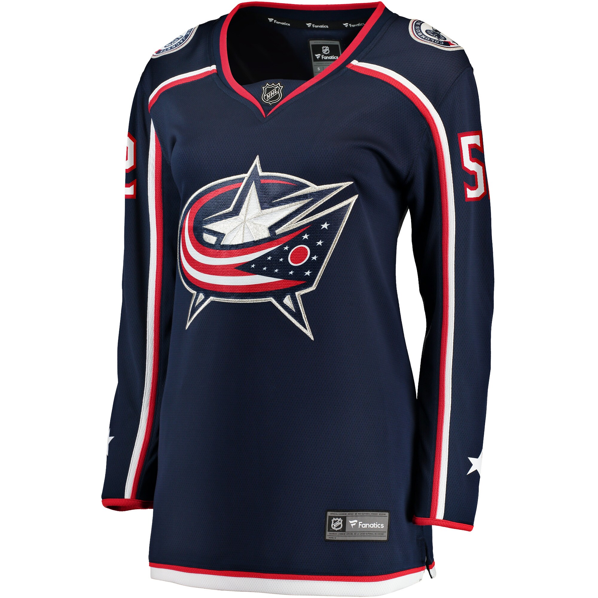 Alternative view of Women's Columbus Blue Jackets Emil Bemstrom Navy Home Breakaway Player Hockey Jersey - JS415 