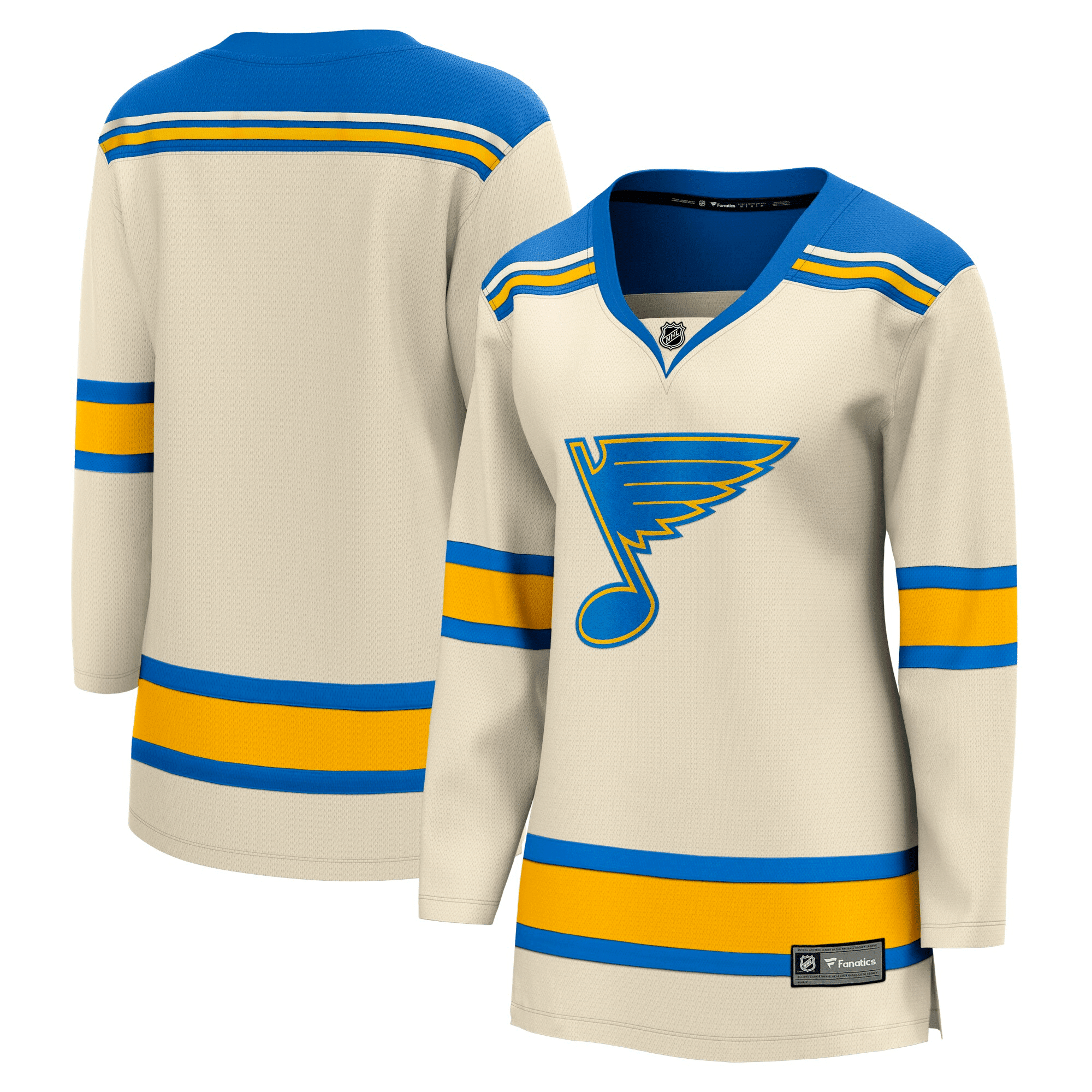 Women's Cream St. Louis Blues 2022 Winter Classic Breakaway Hockey Jersey Hockey Jersey - JS682 