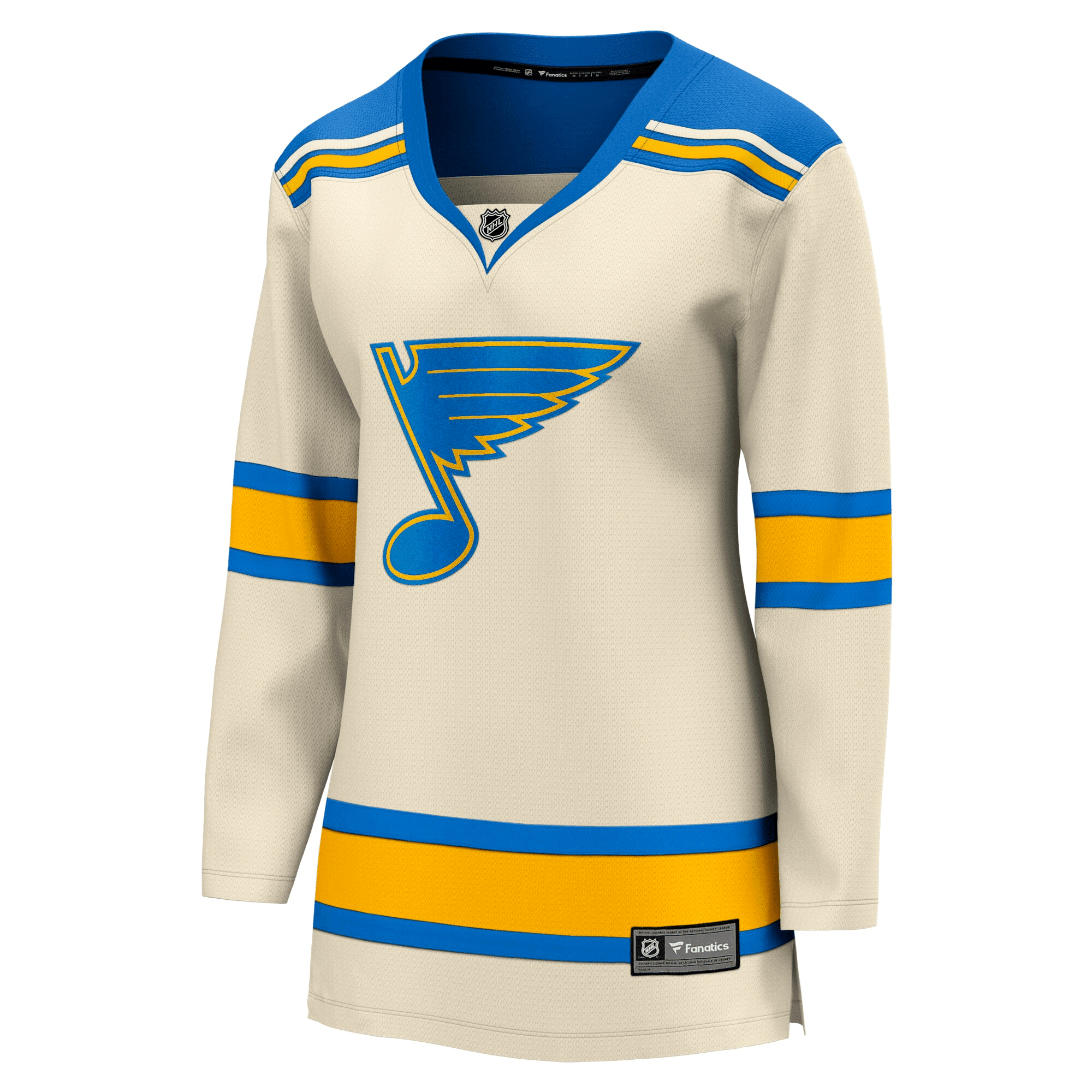 Alternative view of Women's Cream St. Louis Blues 2022 Winter Classic Breakaway Hockey Jersey Hockey Jersey - JS682 
