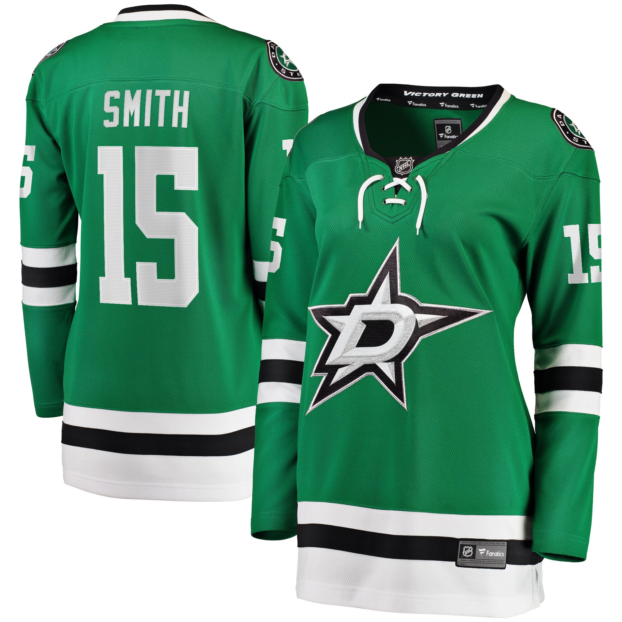 Women's Dallas Stars Craig Smith Kelly Green Home Breakaway Player Hockey Jersey - JS205 