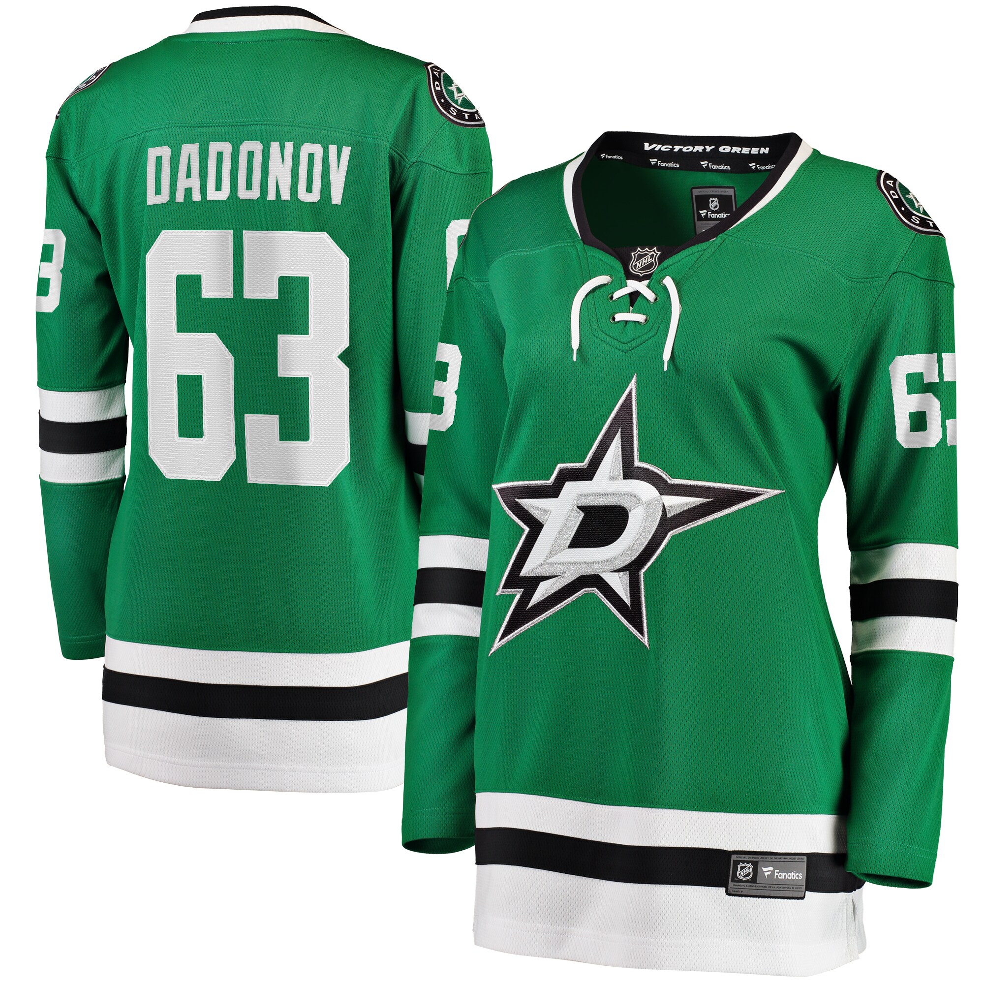 Women's Dallas Stars Evgenii Dadonov Green Home Breakaway Hockey Jersey - JS293 