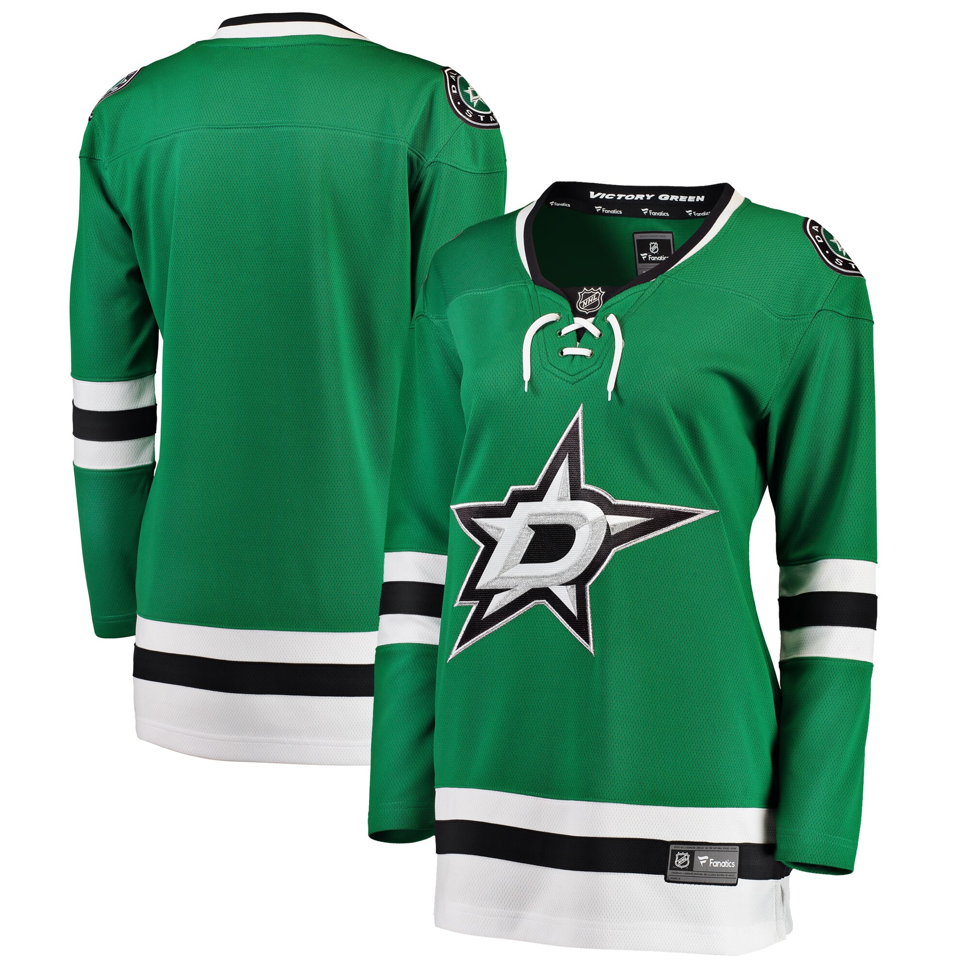 Women's Dallas Stars Green Breakaway Home Hockey Jersey - JS480 