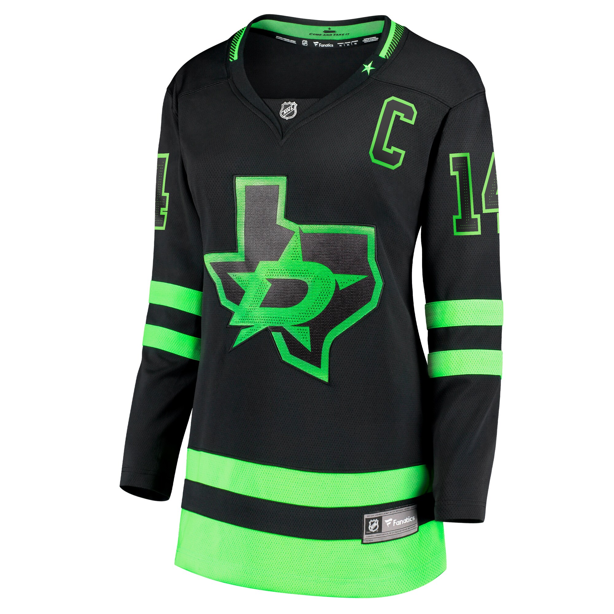 Alternative view of Women's Dallas Stars Jamie Benn Black Alternate Premier Breakaway Player Hockey Jersey - JS495 