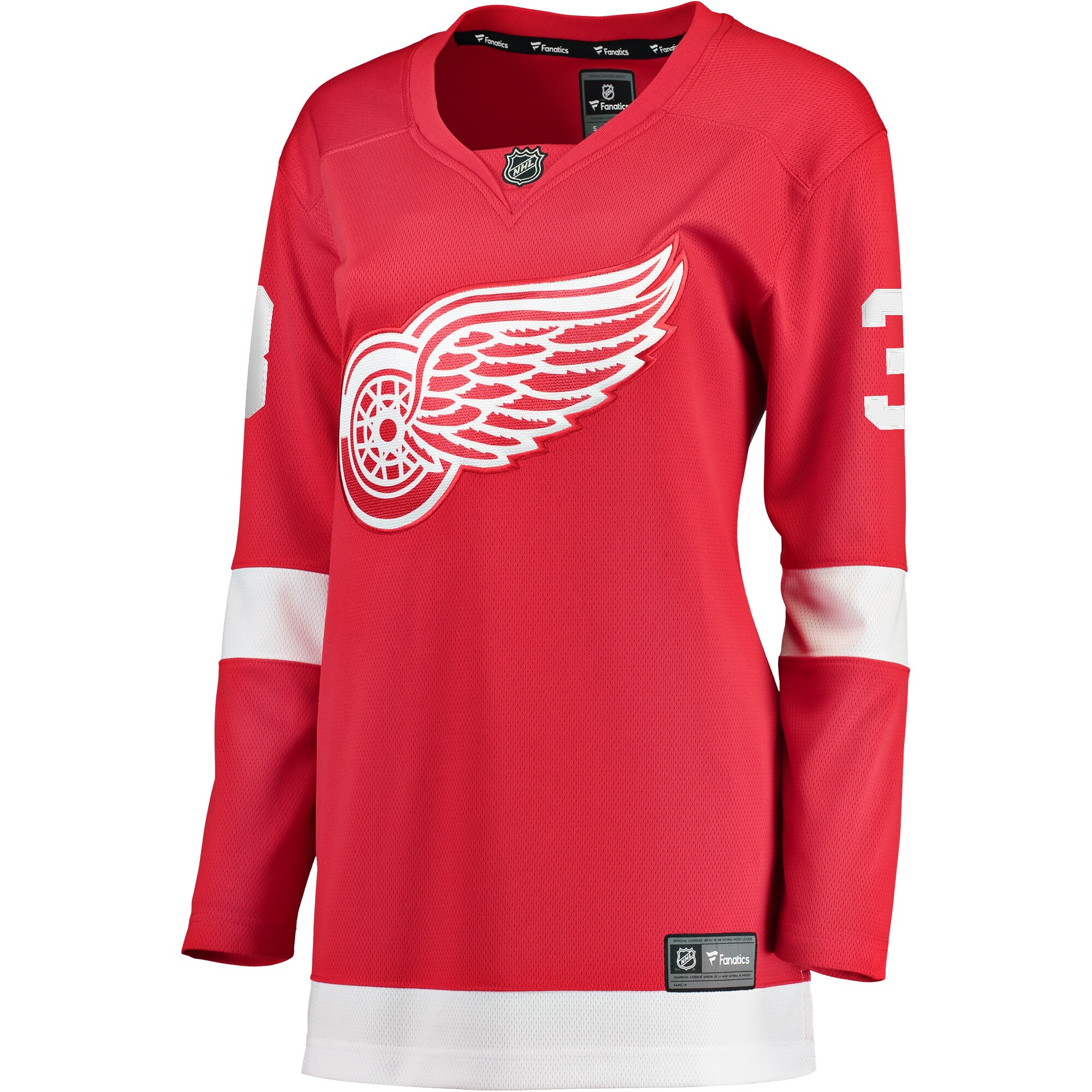 Alternative view of Women's Detroit Red Wings Justin Holl Red Home Breakaway Player Hockey Jersey - JS947 