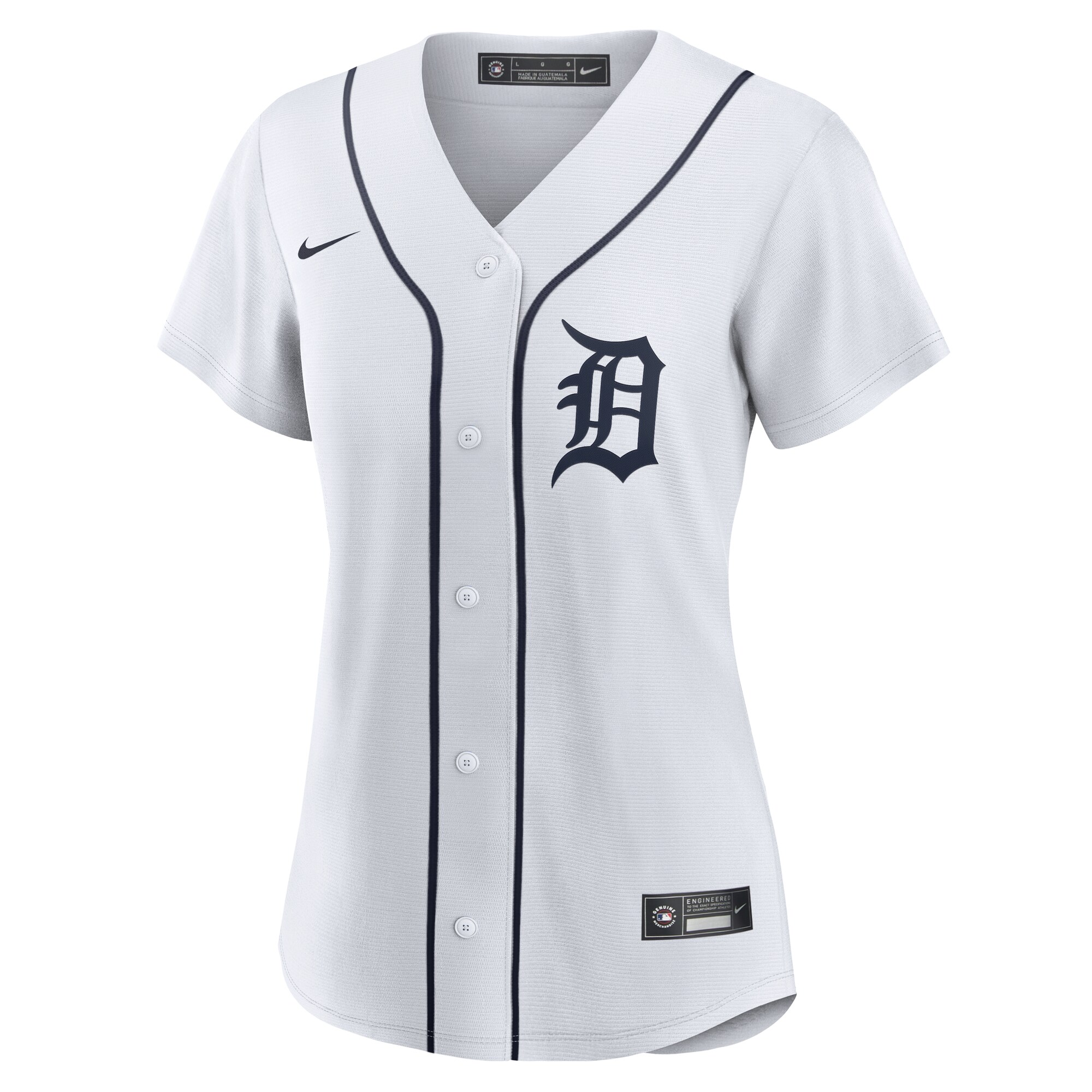 Alternative view of Women's Detroit Tigers Jace Jung White Home Baseball Jersey