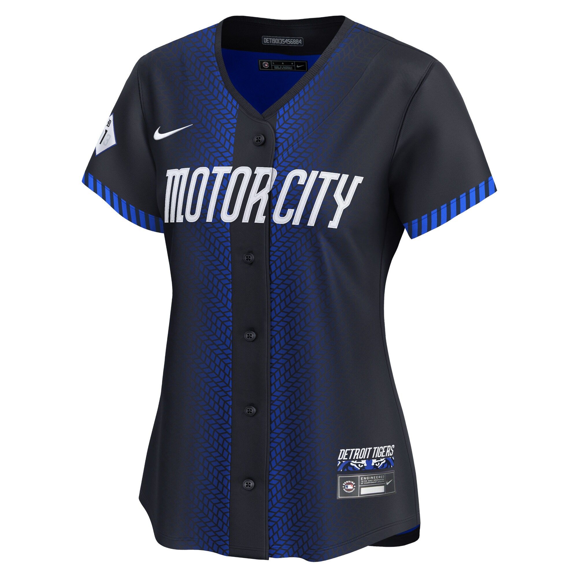 Alternative view of Women's Detroit Tigers Javier Baez Navy 2024 City Connect Limited Baseball Jersey