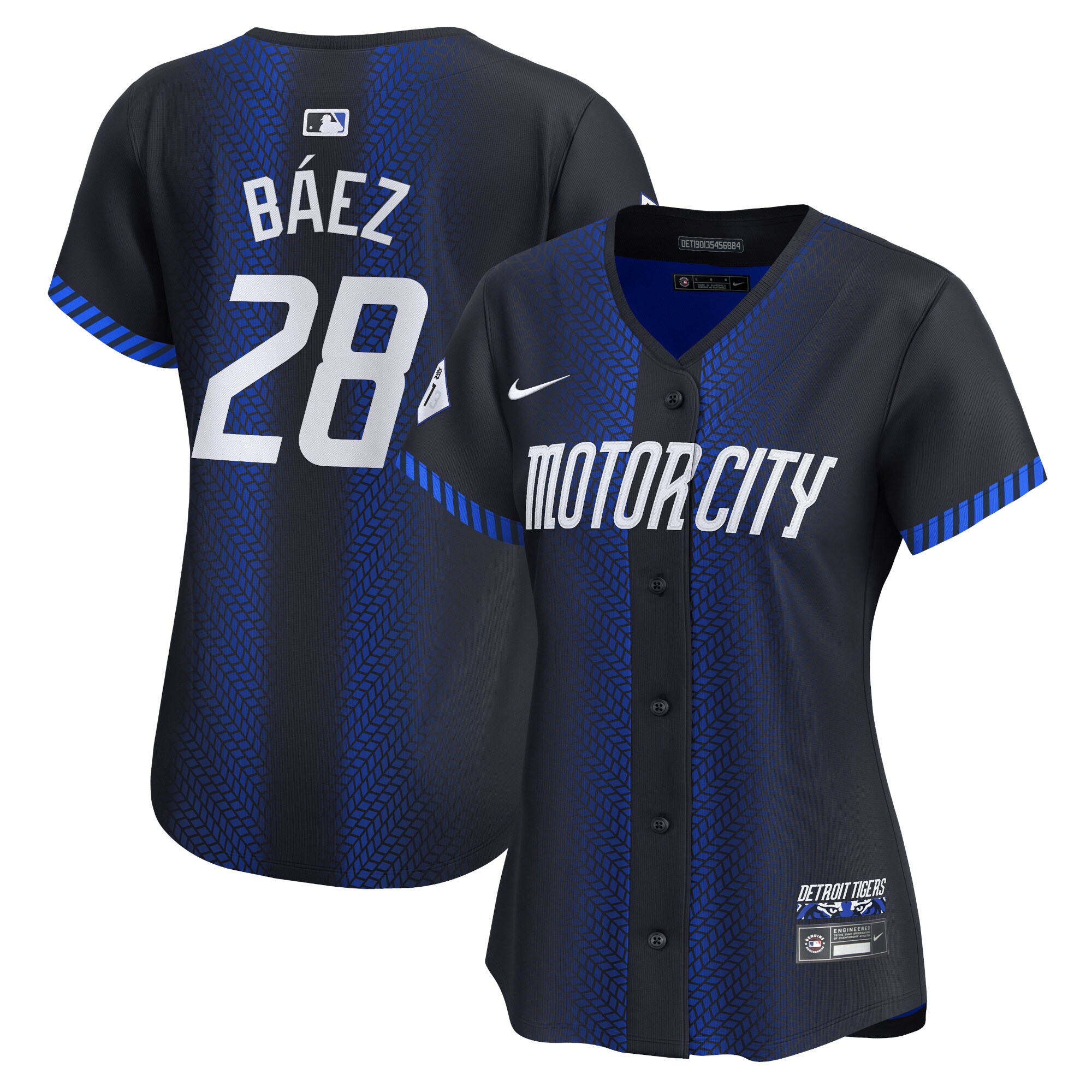 Women's Detroit Tigers Javier Baez Navy 2024 City Connect Limited Baseball Jersey