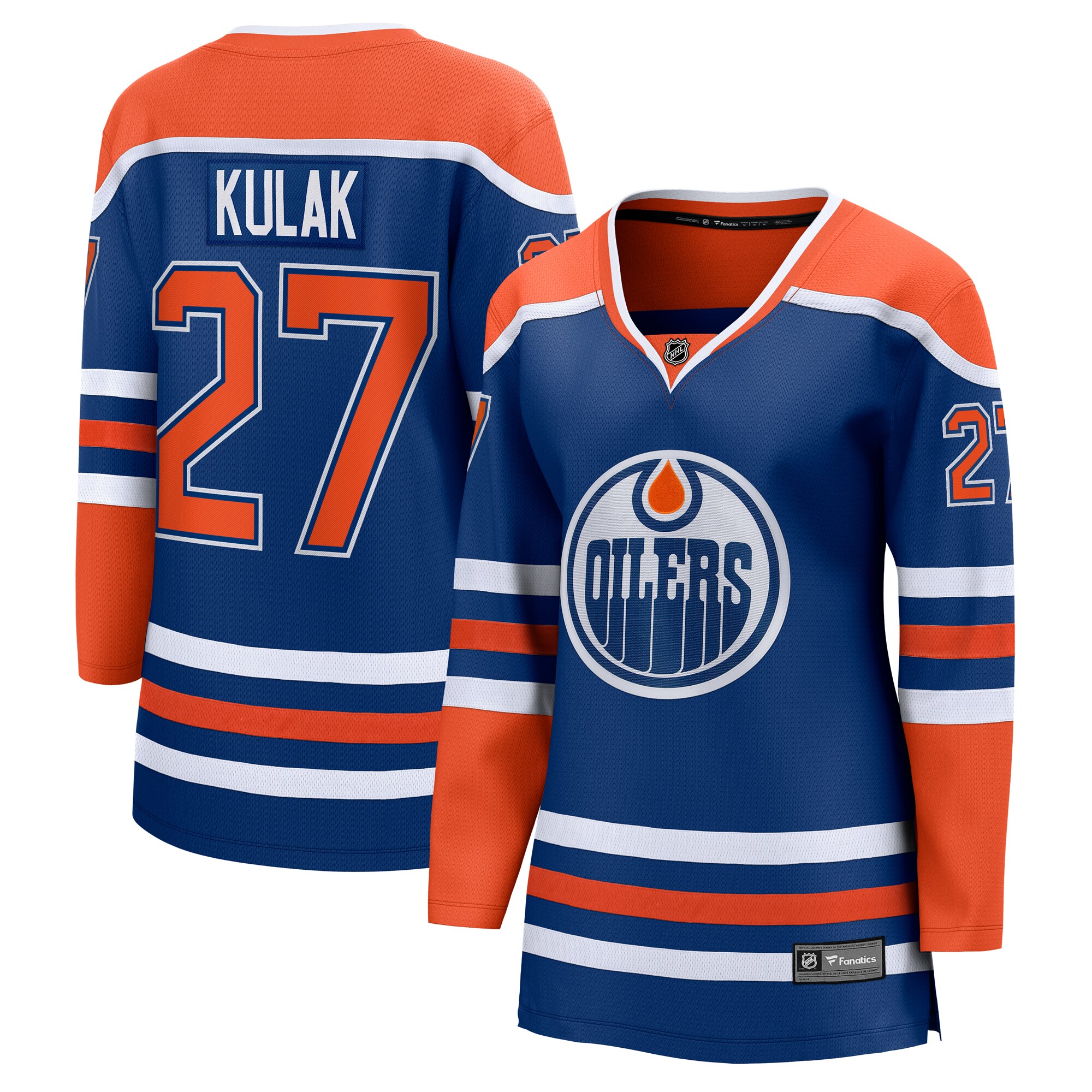 Women's Edmonton Oilers Brett Kulak Royal Home Breakaway Player Hockey Jersey - JS686 