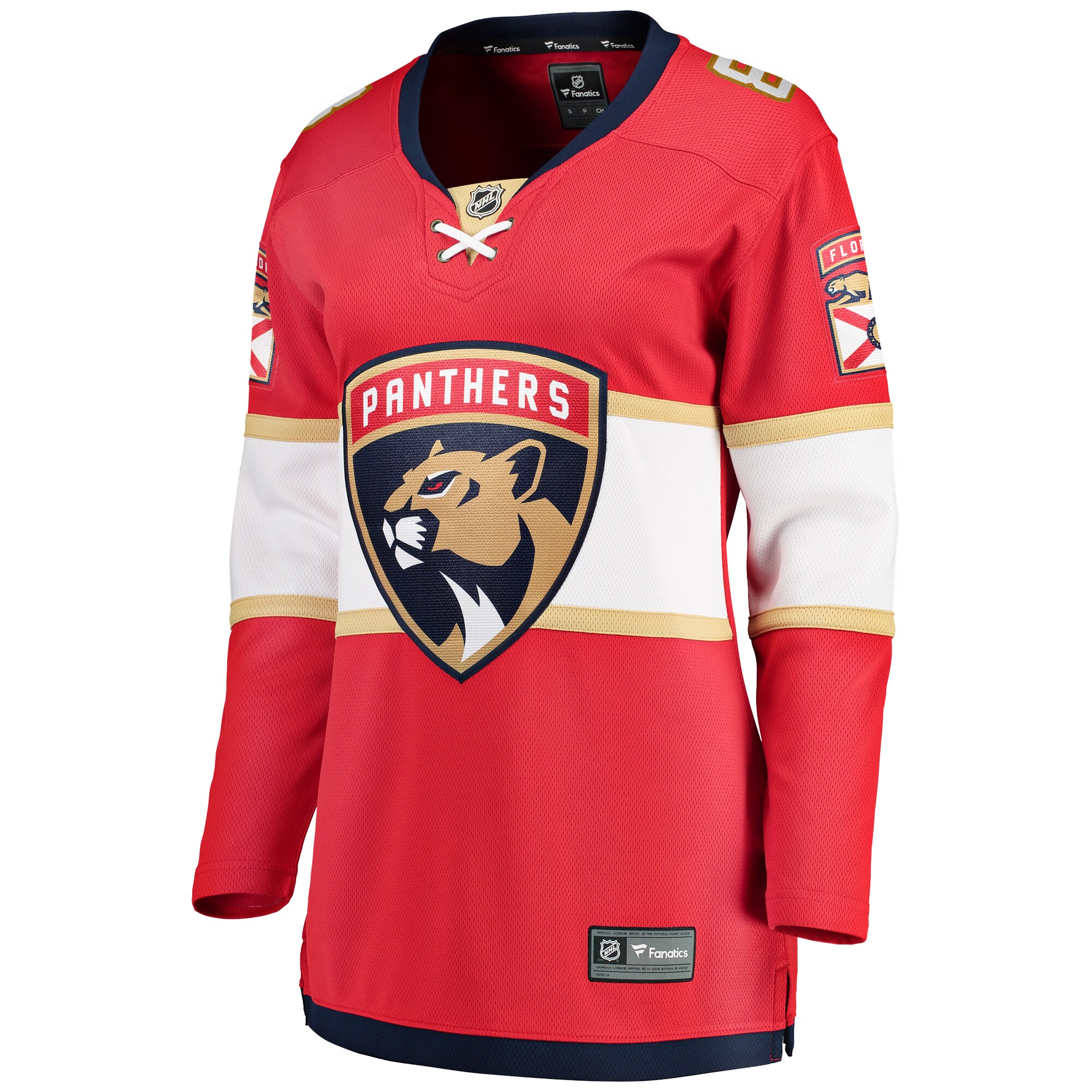 Alternative view of Women's Florida Panthers Kyle Okposo Red Home Breakaway Player Hockey Jersey - JS879 