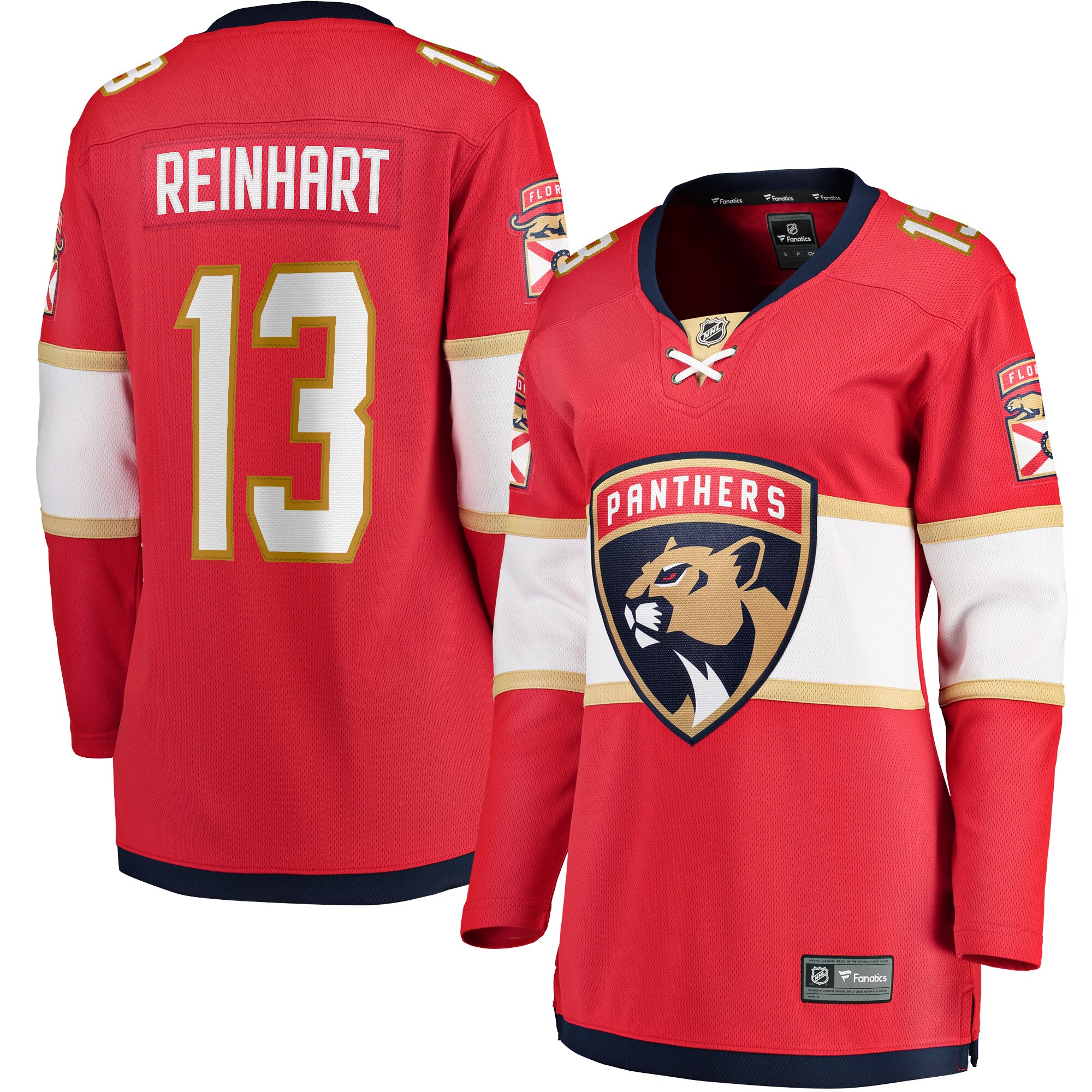 Women's Florida Panthers Sam Reinhart Red Breakaway Player Hockey Jersey - JS584 