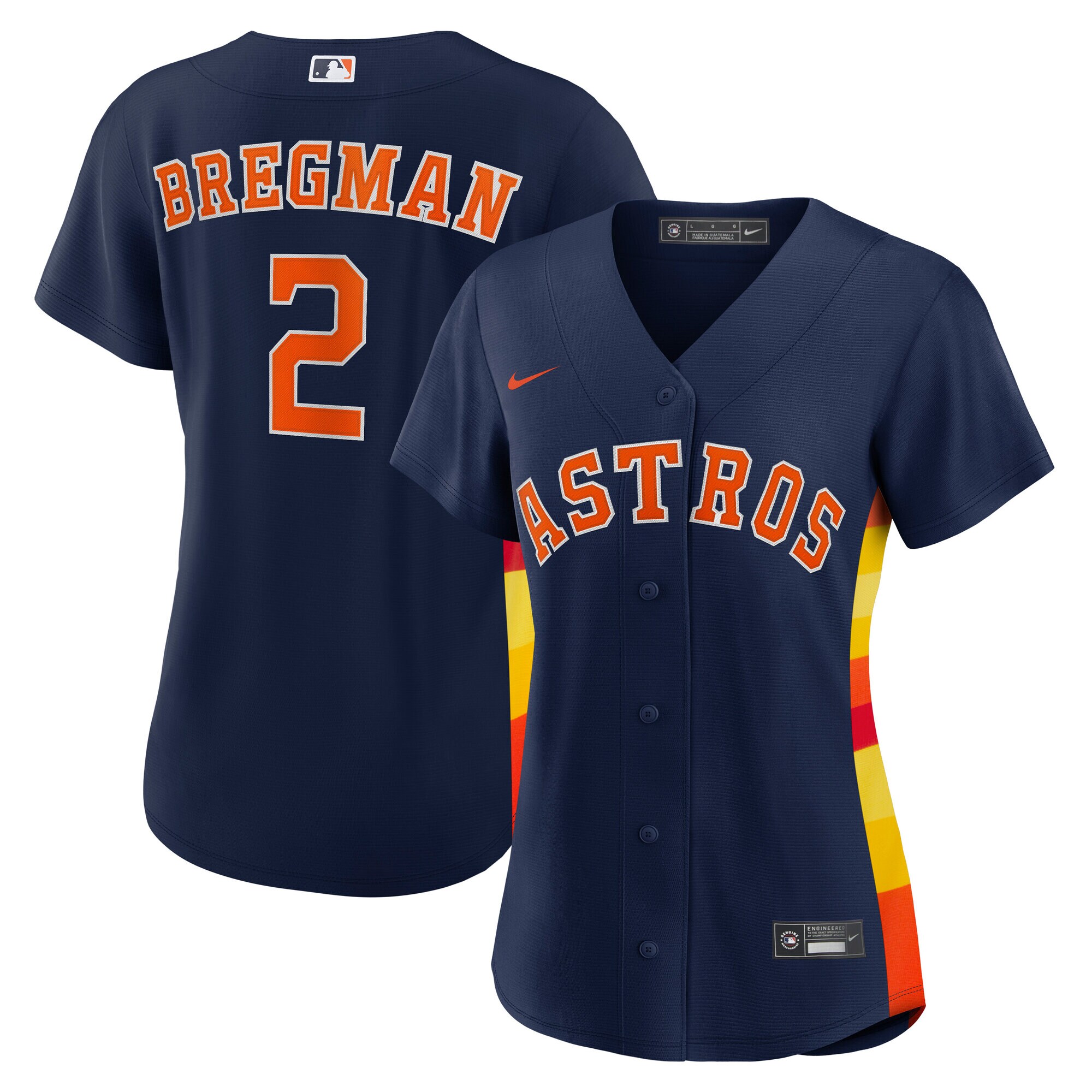 Women's Houston Astros Navy Alternate Player Baseball Jersey 