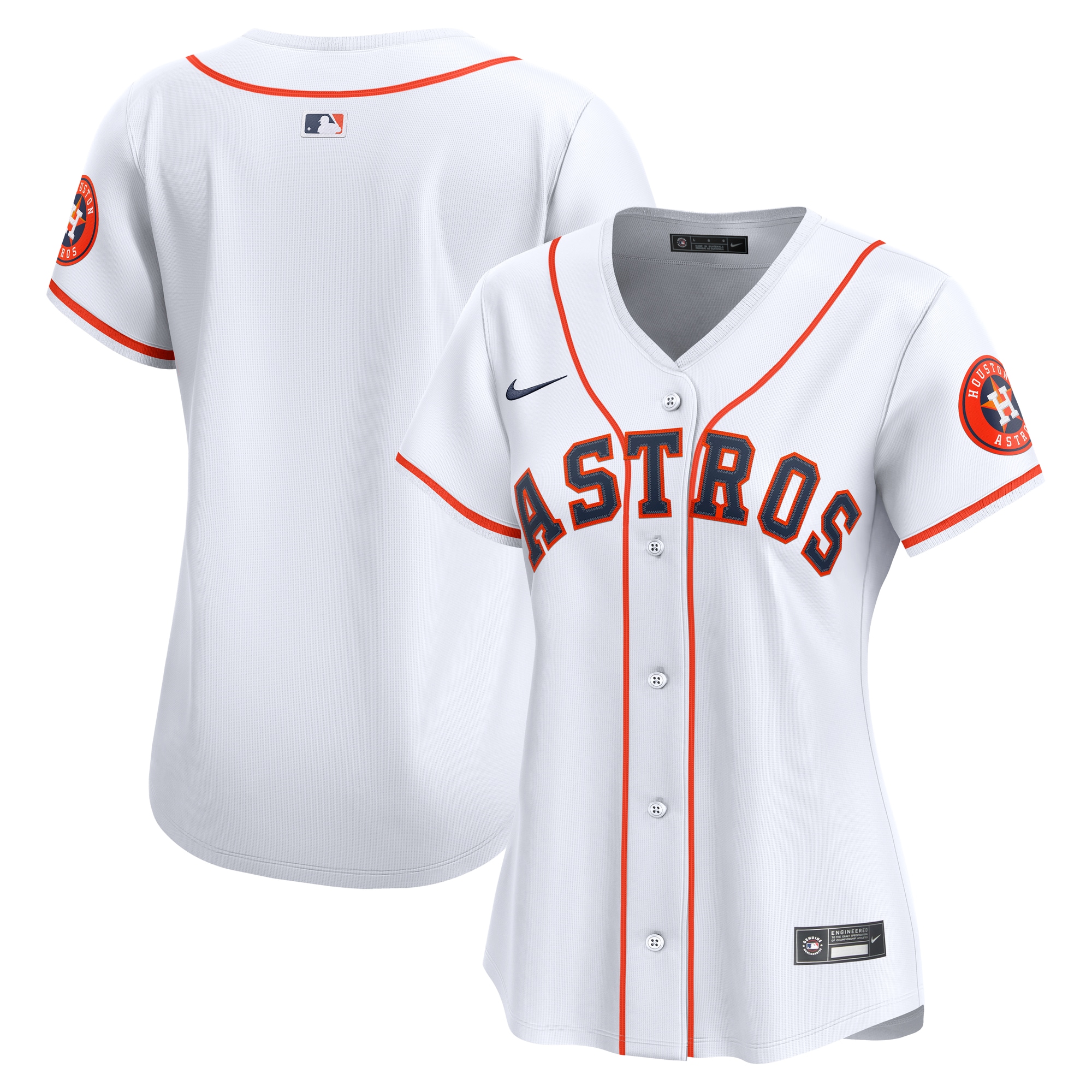 Women's Houston Astros White Home Limited Baseball Jersey
