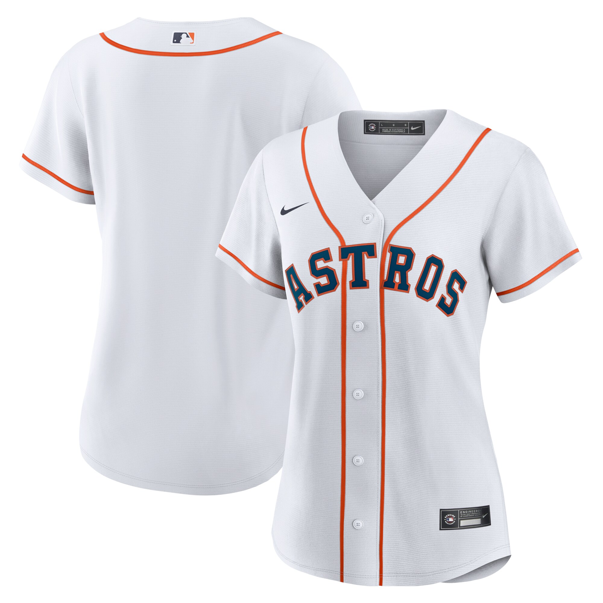 Women's Houston Astros White Home Team Baseball Jersey 