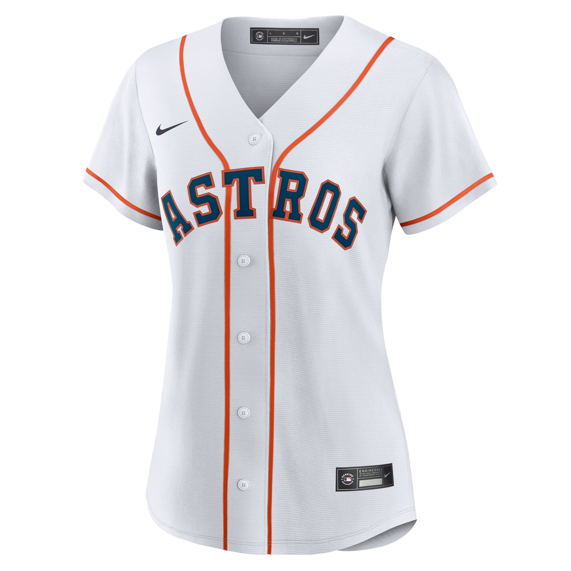 Alternative view of Women's Houston Astros Yordan Alvarez White Home Baseball Jersey 