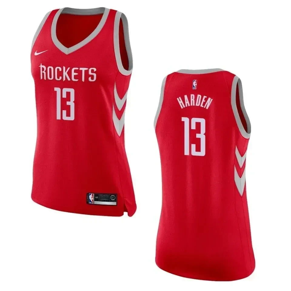 Women's Houston Rockets 13 James Harden Icon Swingman Basketball Jersey - Red - JS355 