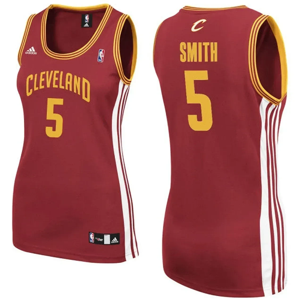 Women's J.r. Smith Cleveland Cavaliers 5 Red Basketball Jersey - JS607