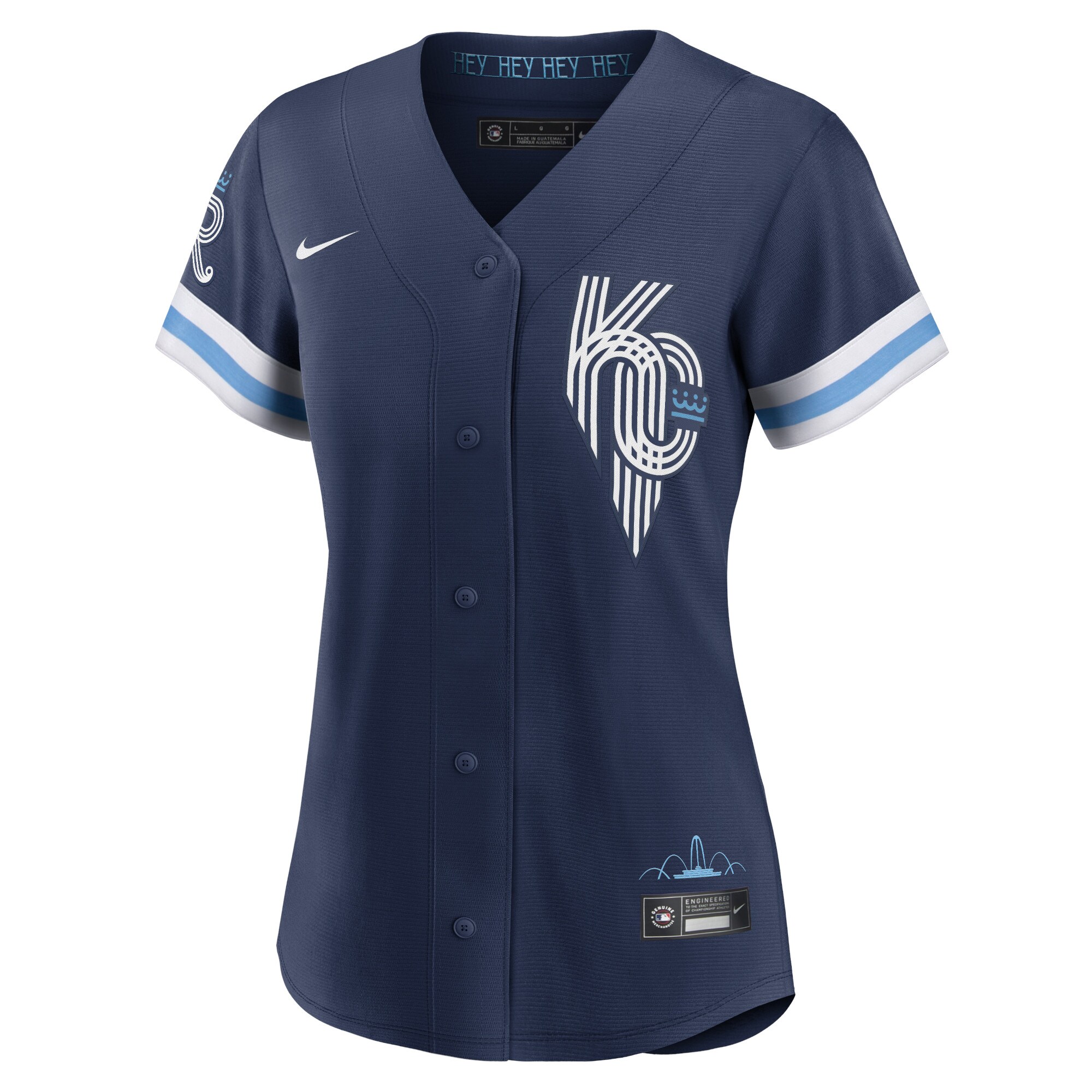 Alternative view of Women's Kansas City Royals Andrew Benintendi Navy City Connect Player Baseball Jersey 