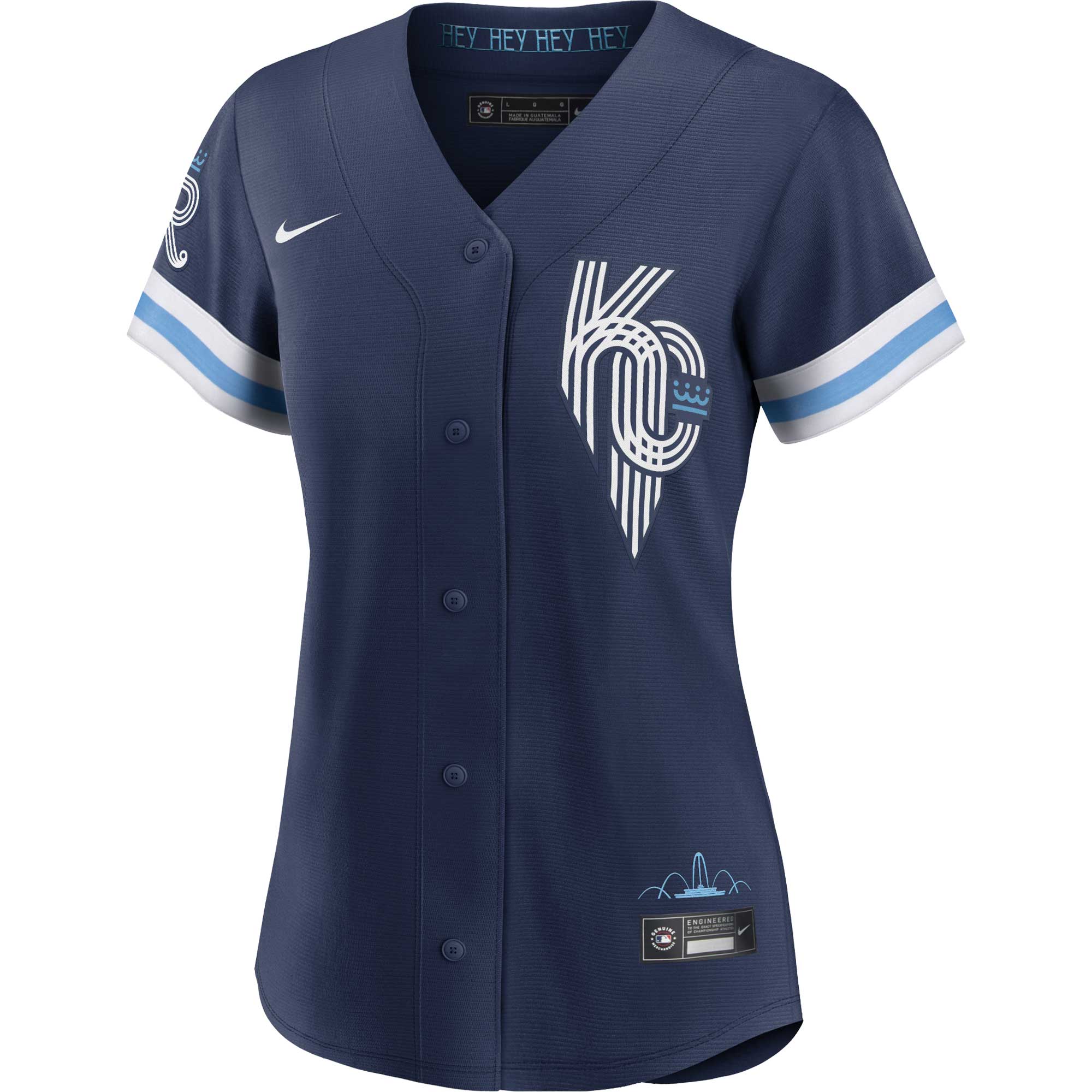 Alternative view of Women's Kansas City Royals Whit Merrifield Navy City Connect Player Baseball Jersey 