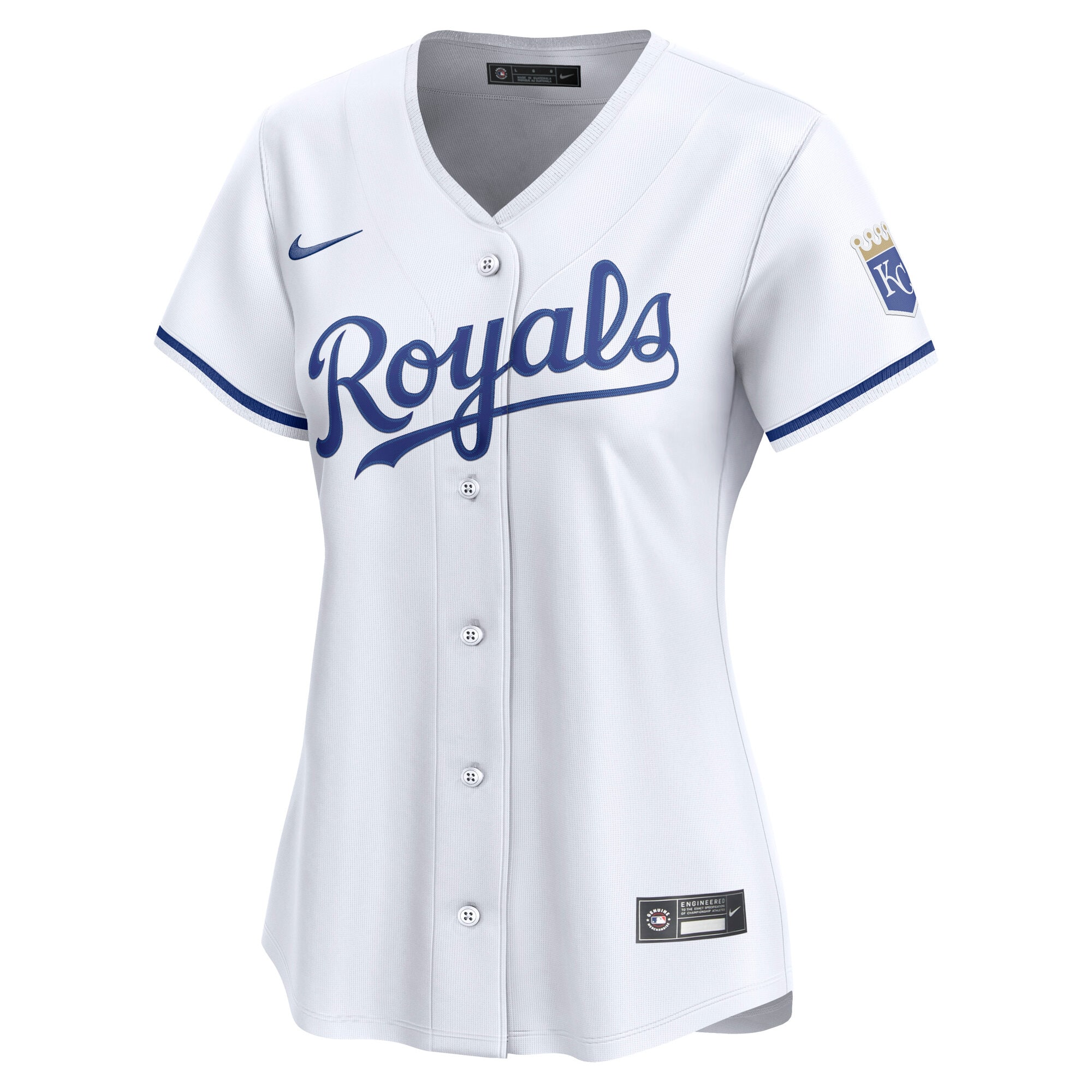 Alternative view of Women's Kansas City Royals White Home Limited Baseball Jersey 