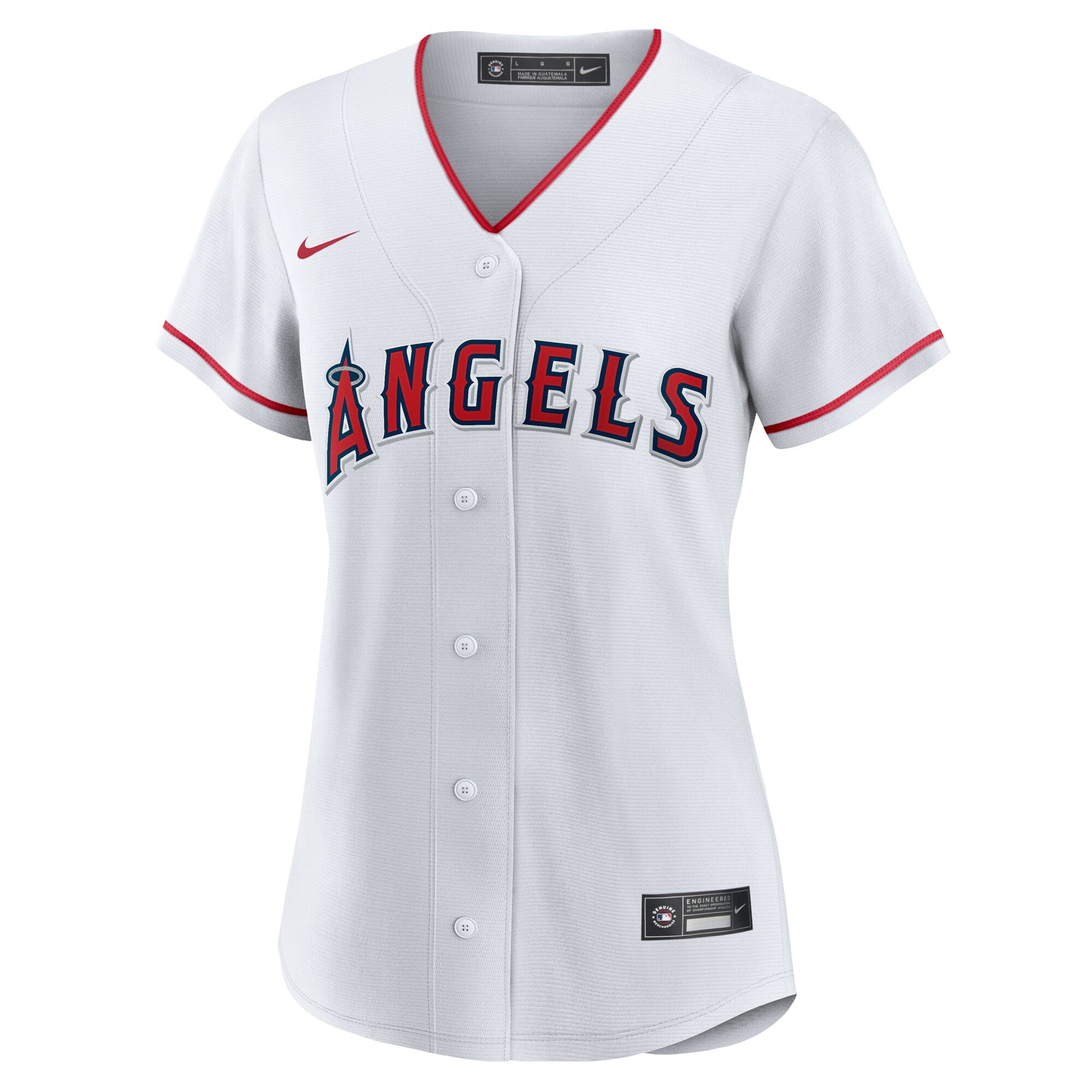 Alternative view of Women's Los Angeles Angels White #1 Bride Home Baseball Jersey 