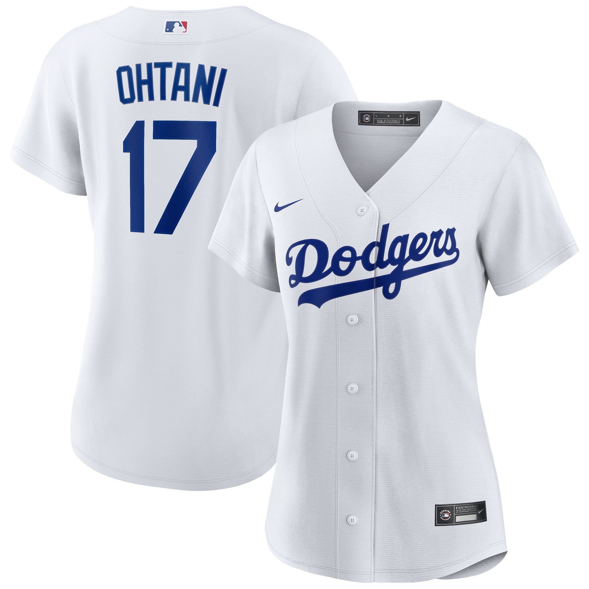 Women's Los Angeles Dodgers Shohei Ohtani White Home Player Baseball Jersey 