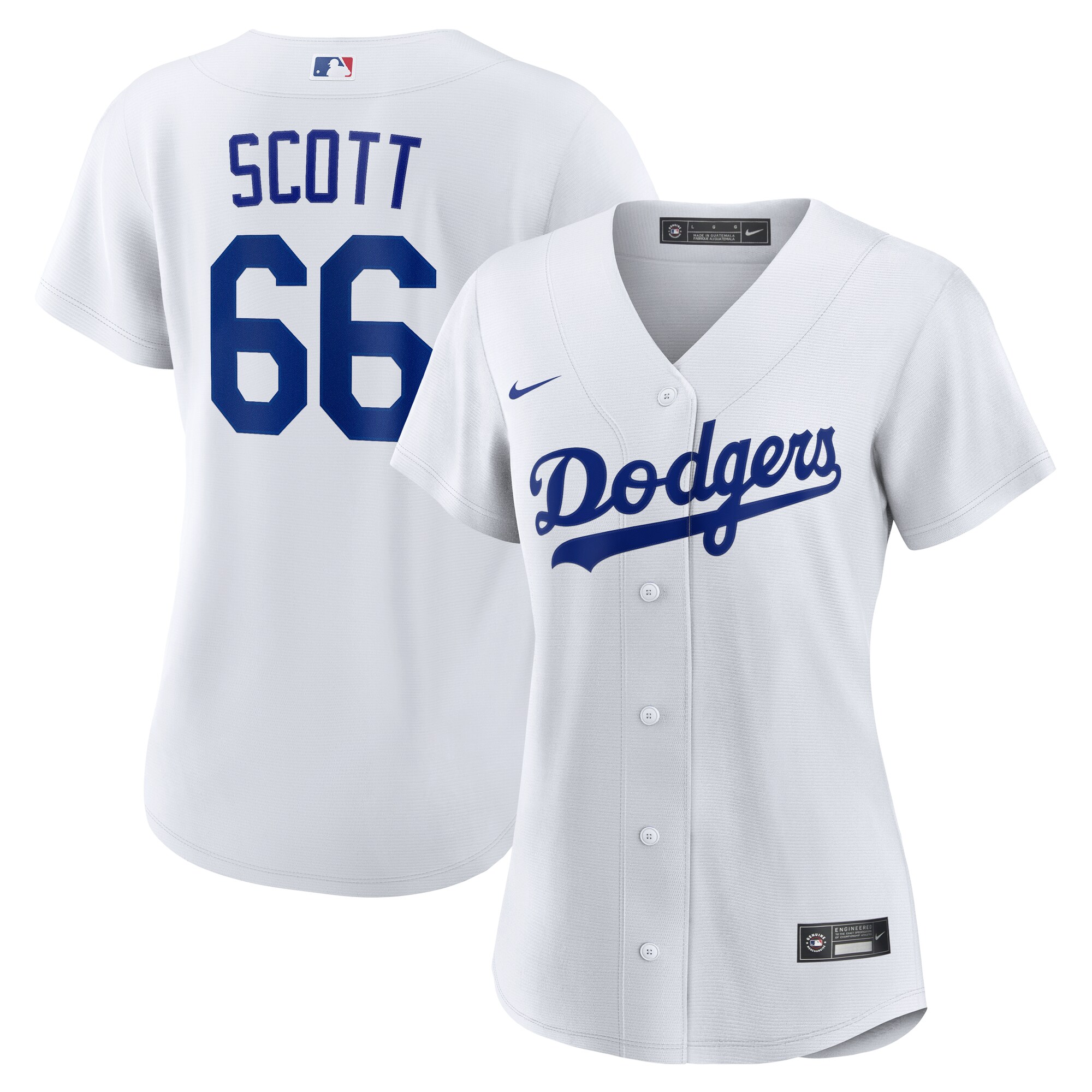Women's Los Angeles Dodgers Tanner Scott White Home Baseball Jersey 