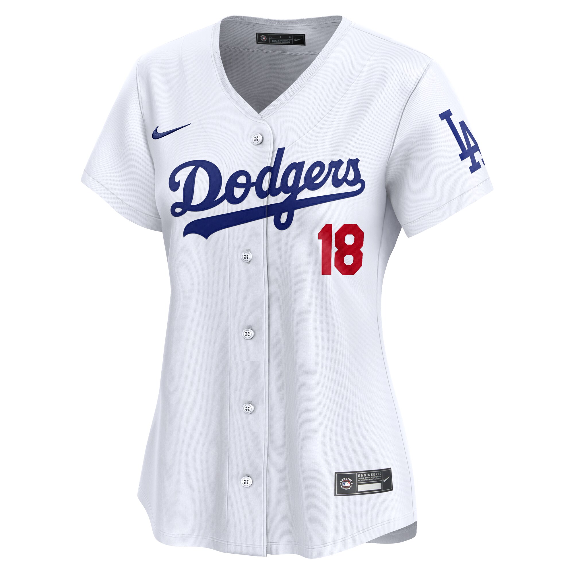 Alternative view of Women's Los Angeles Dodgers Yoshinobu Yamamoto White Home Limited Player Baseball Jersey 