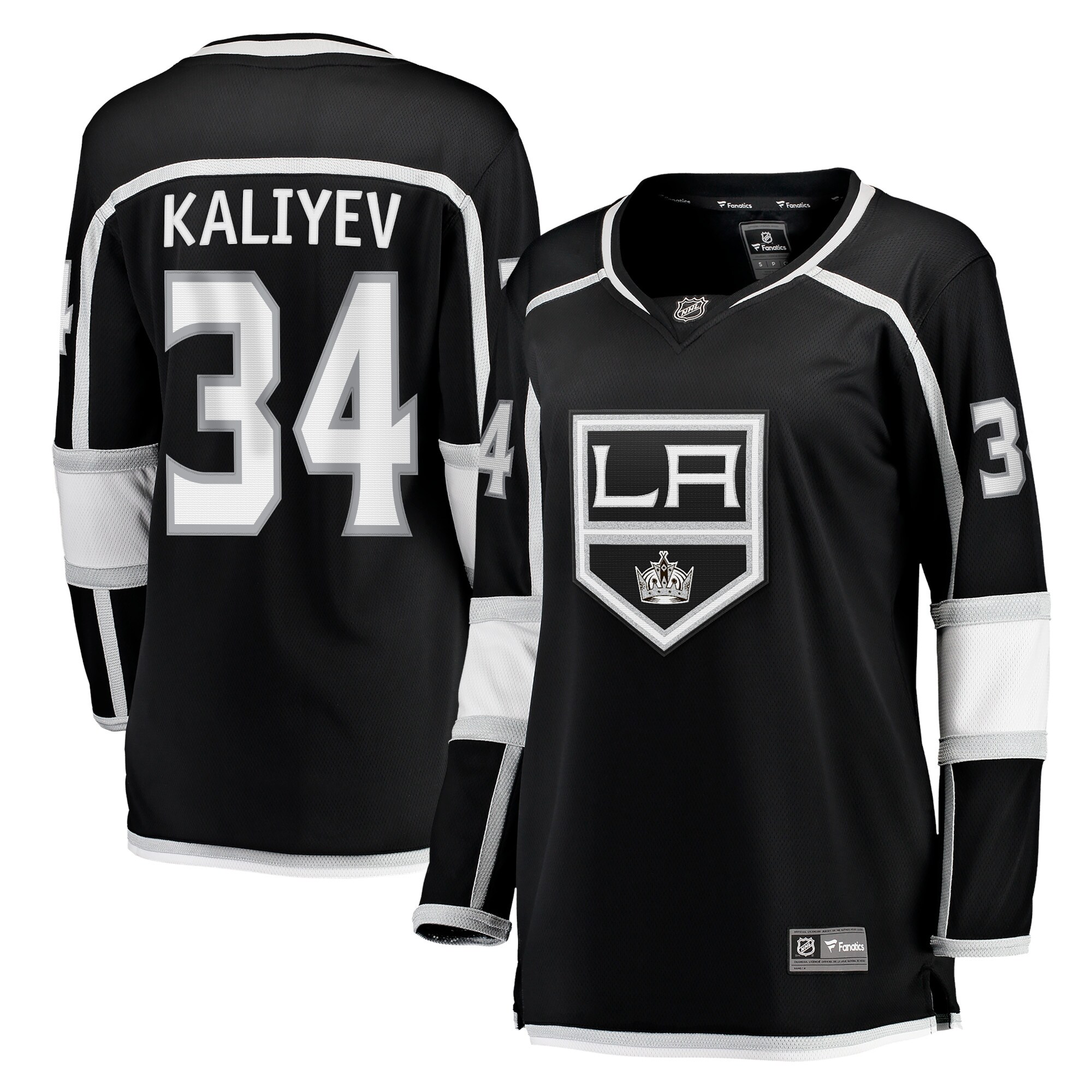 Women's Los Angeles Kings Arthur Kaliyev Black Home Breakaway Player Hockey Jersey - JS891 