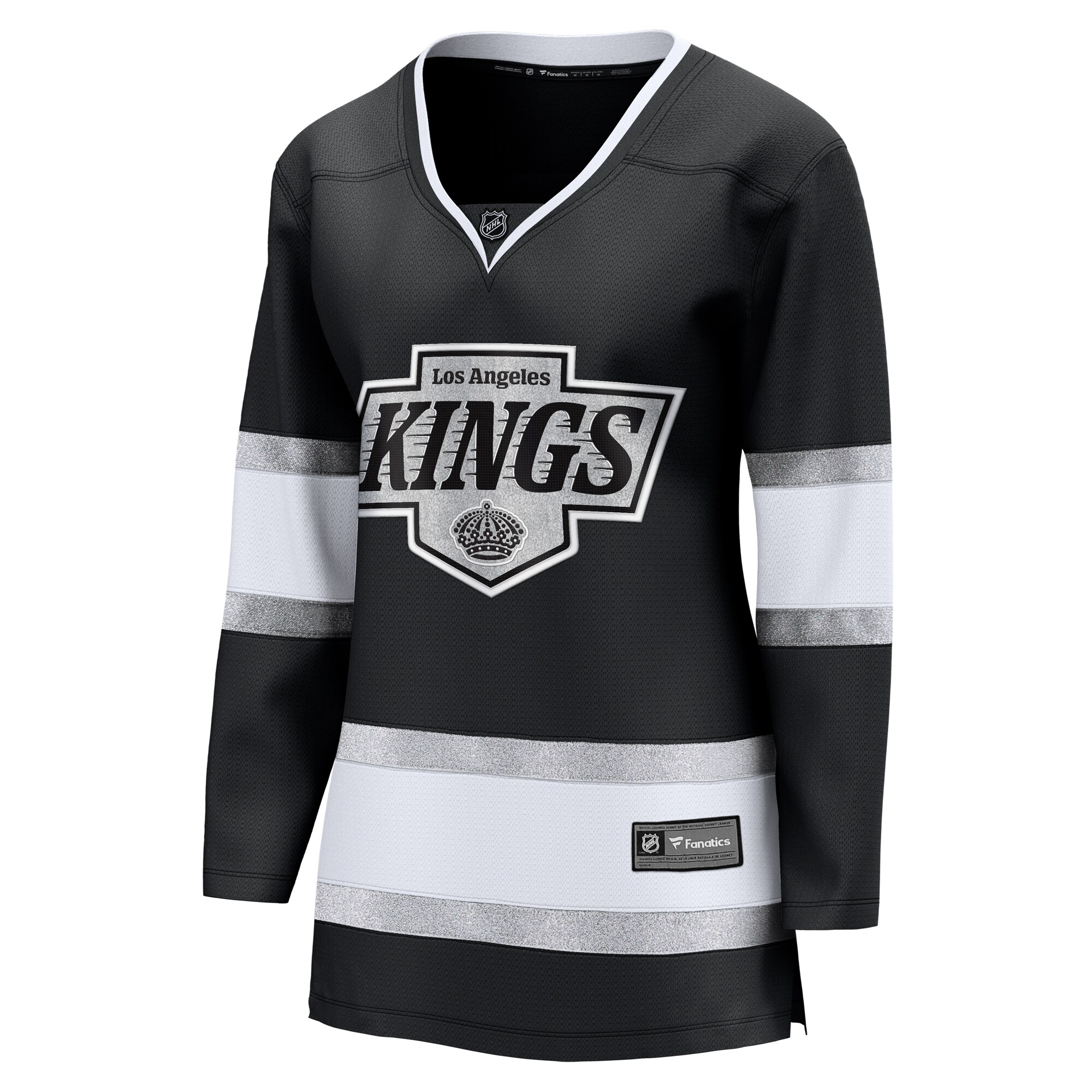 Alternative view of Women's Los Angeles Kings Black Home Breakaway Hockey Jersey - JS155 