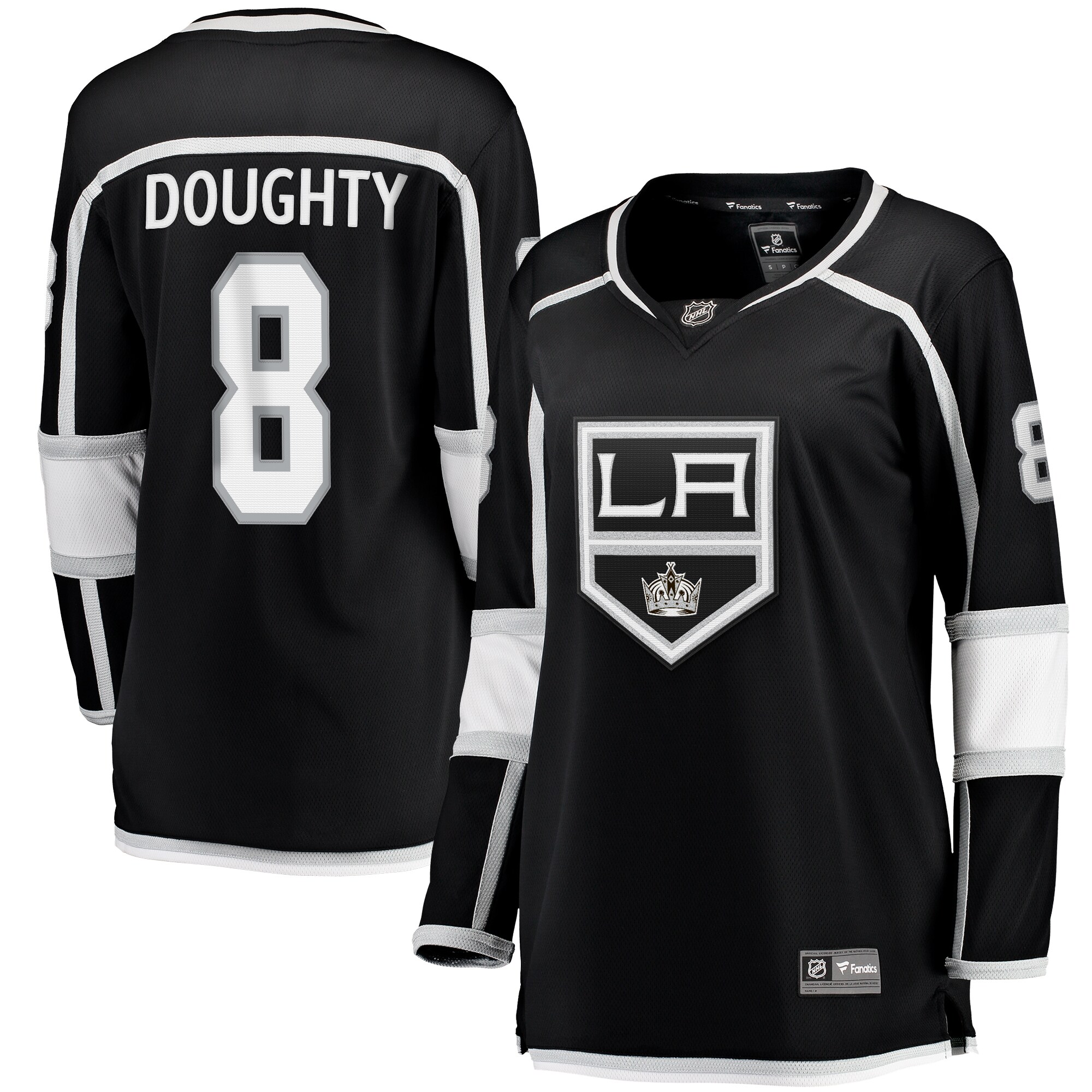 Women's Los Angeles Kings Drew Doughty Black Home Breakaway Player Hockey Jersey - JS939 