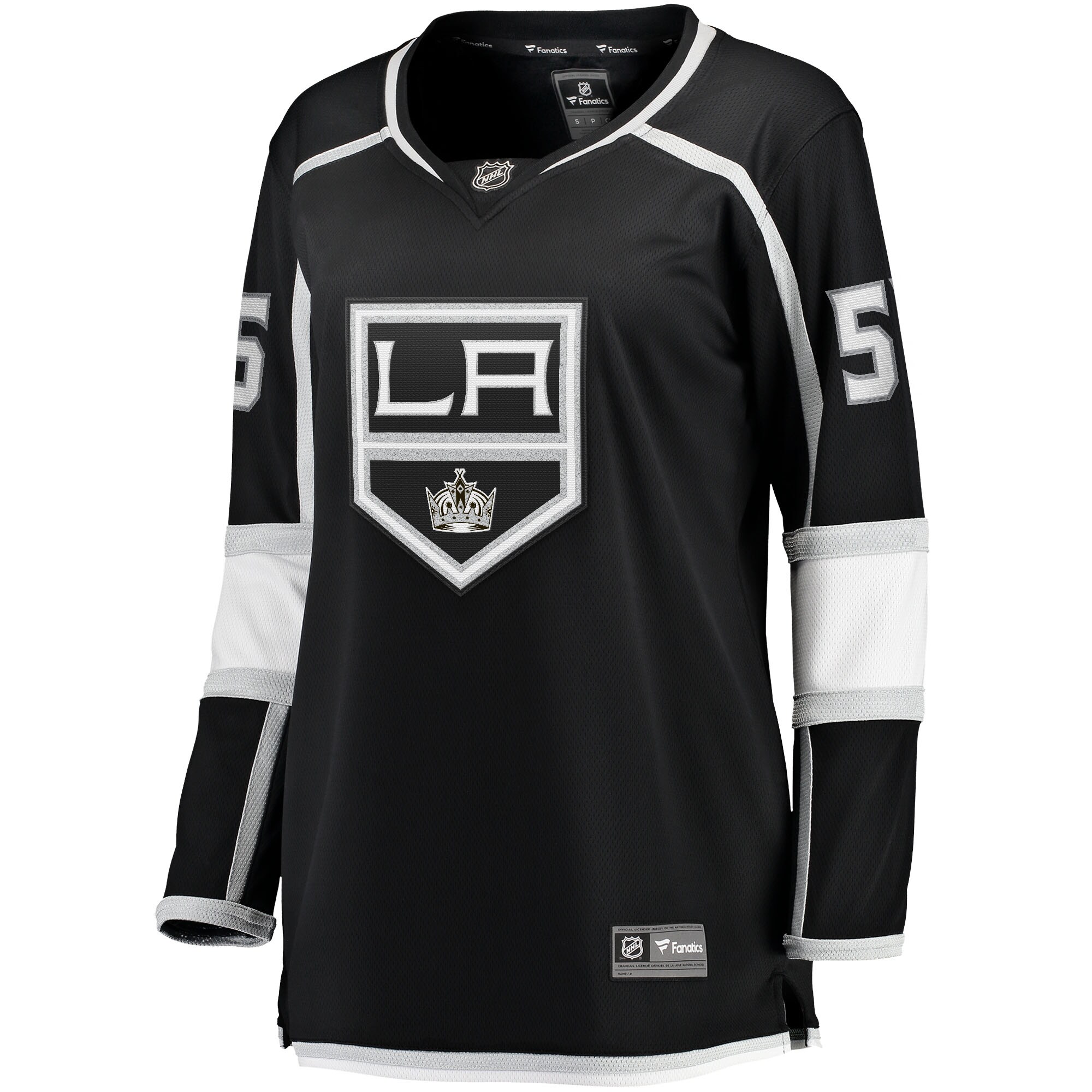 Alternative view of Women's Los Angeles Kings Quinton Byfield Black Home Team Breakaway Player Hockey Jersey - JS482 