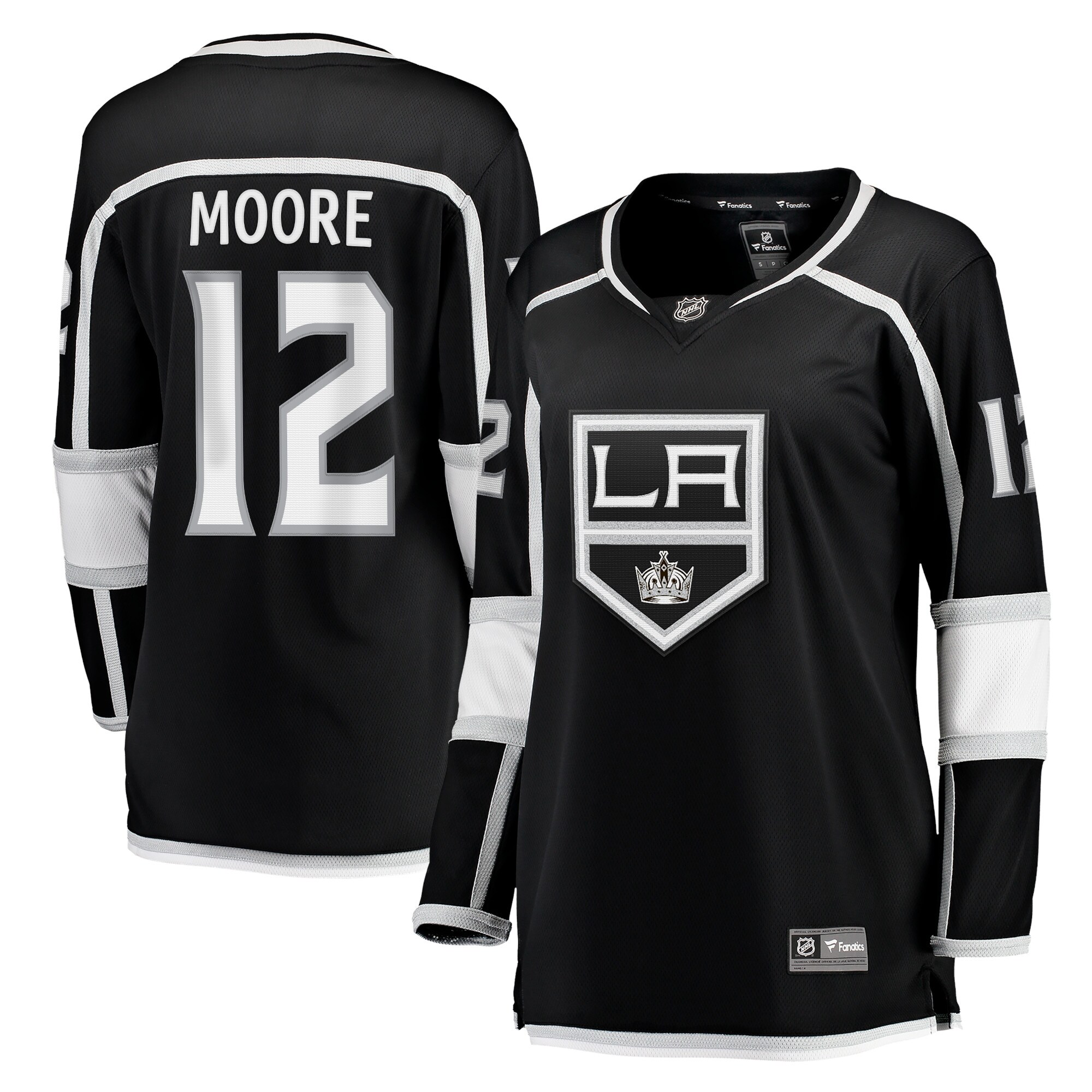 Women's Los Angeles Kings Trevor Moore Black Home Breakaway Player Hockey Jersey - JS516 