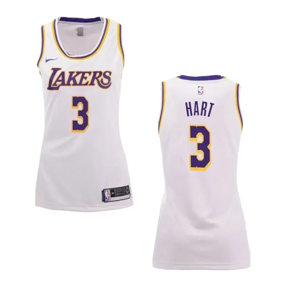 Women's Los Angeles Lakers 3 Josh Hart Association Swingman Basketball Jersey - White - JS767 