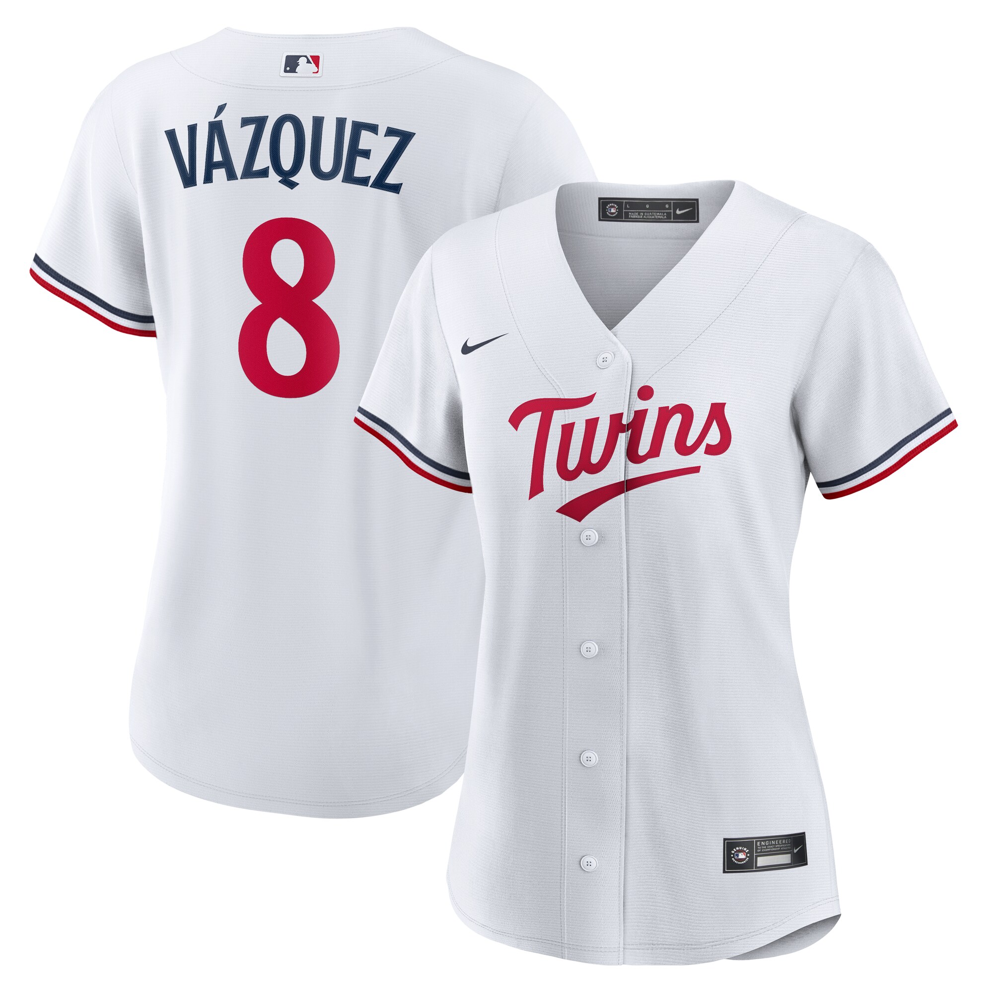 Women's Minnesota Twins Christian Vázquez White Home Baseball Jersey 