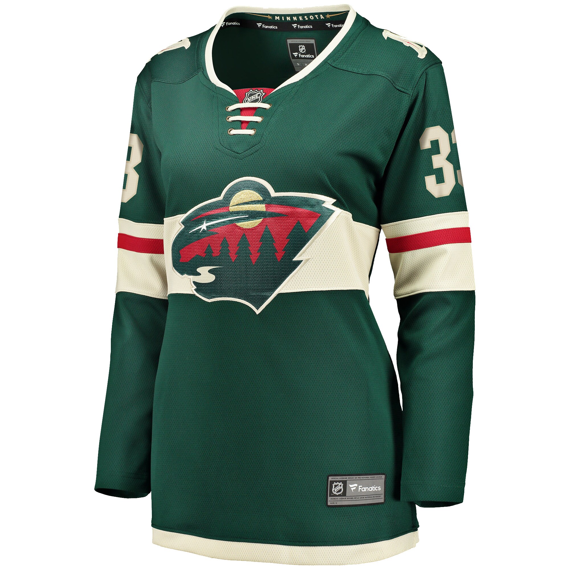 Alternative view of Women's Minnesota Wild Alex Goligoski Green Home Breakaway Player Hockey Jersey - JS935 
