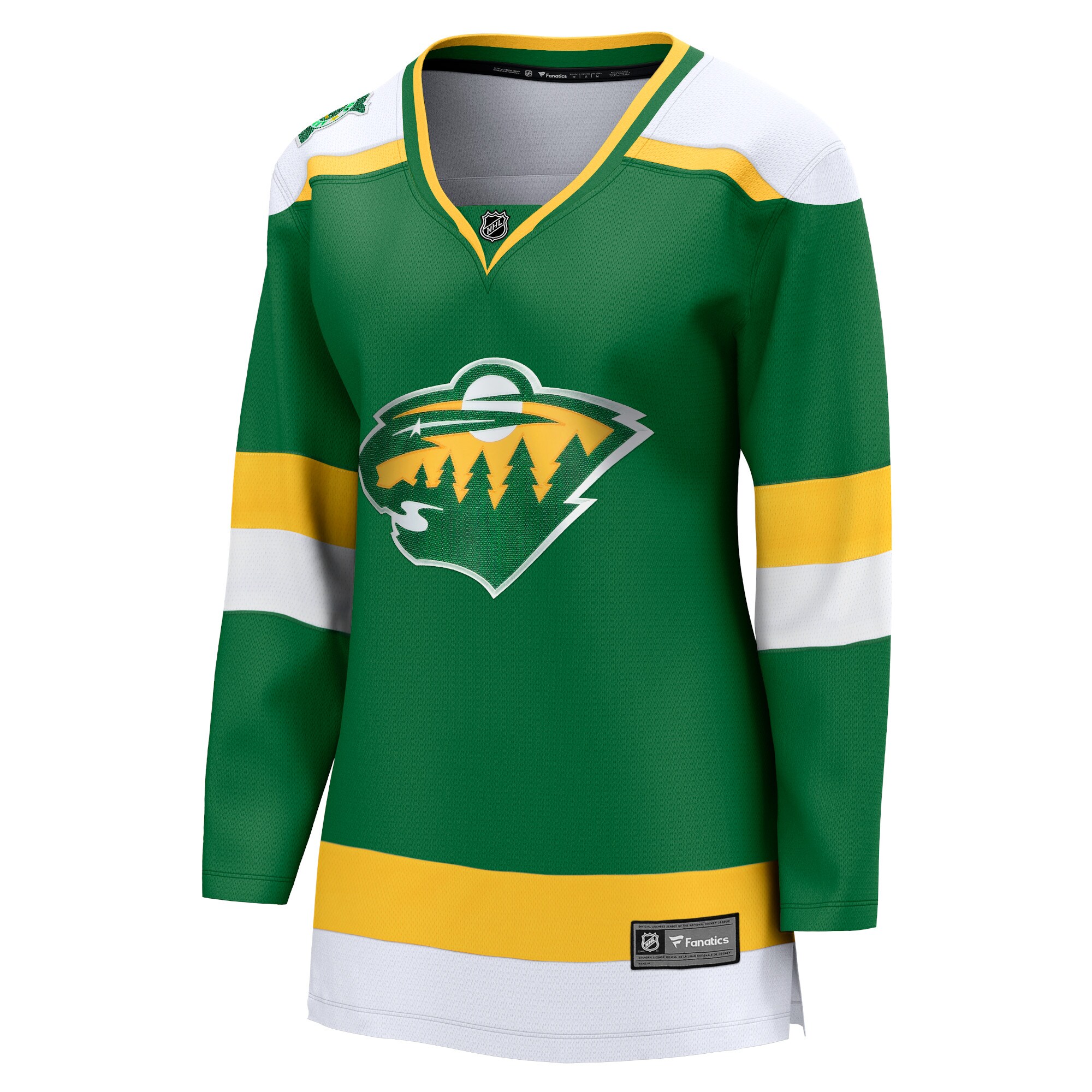 Alternative view of Women's Minnesota Wild Green Alternate Premier Breakaway Hockey Jersey - JS338 