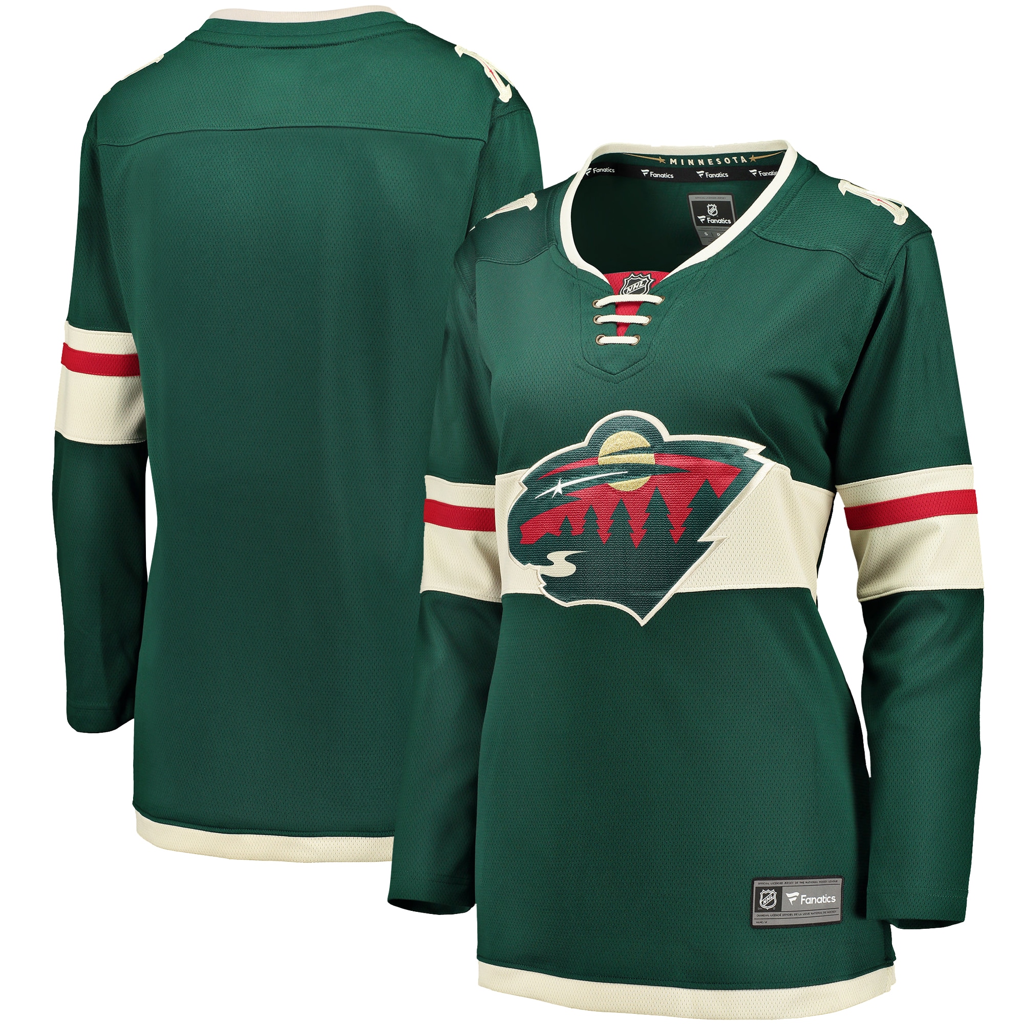 Women's Minnesota Wild Green Breakaway Home Hockey Jersey - JS361 