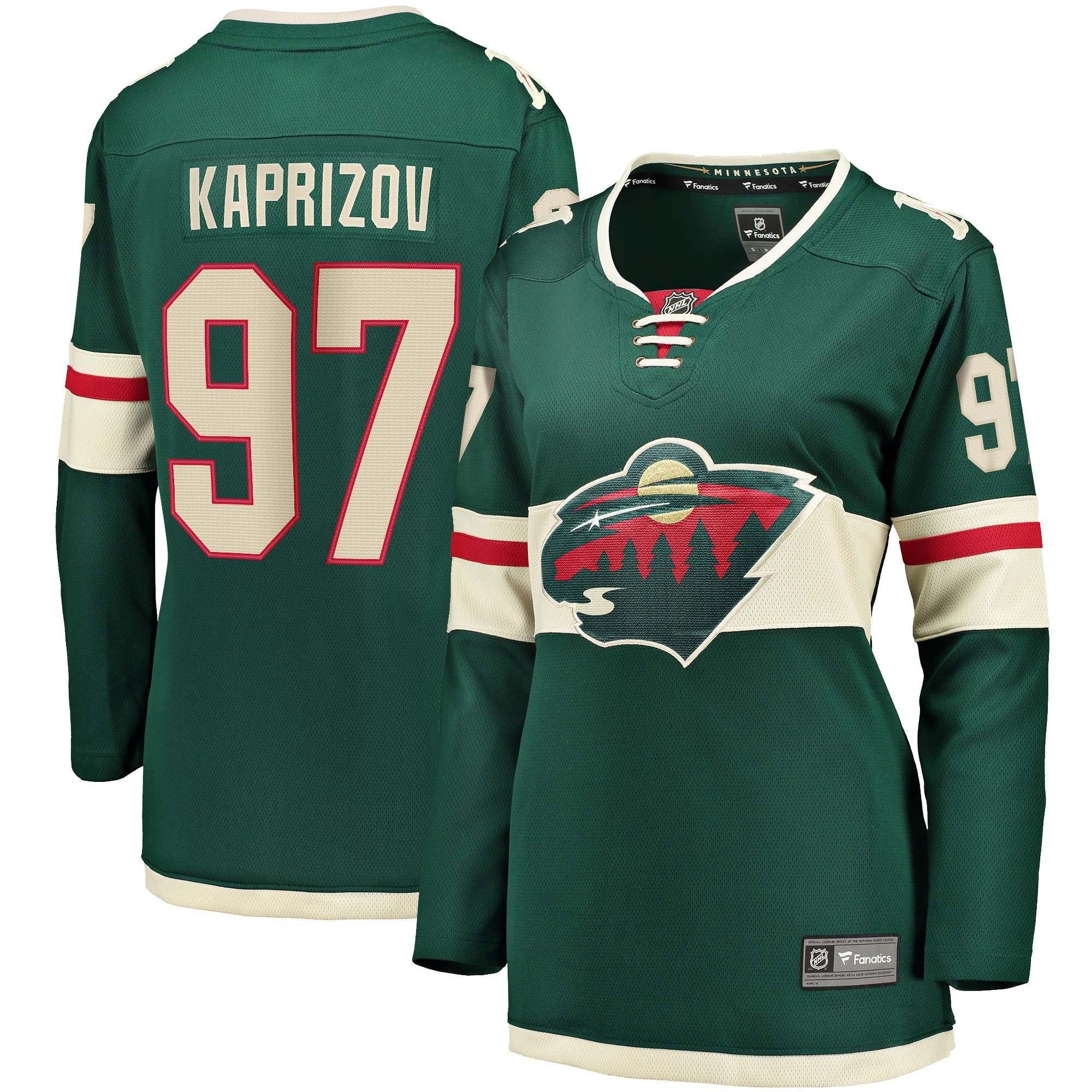 Women's Minnesota Wild Kirill Kaprizov Green Home Breakaway Hockey Jersey - JS869 