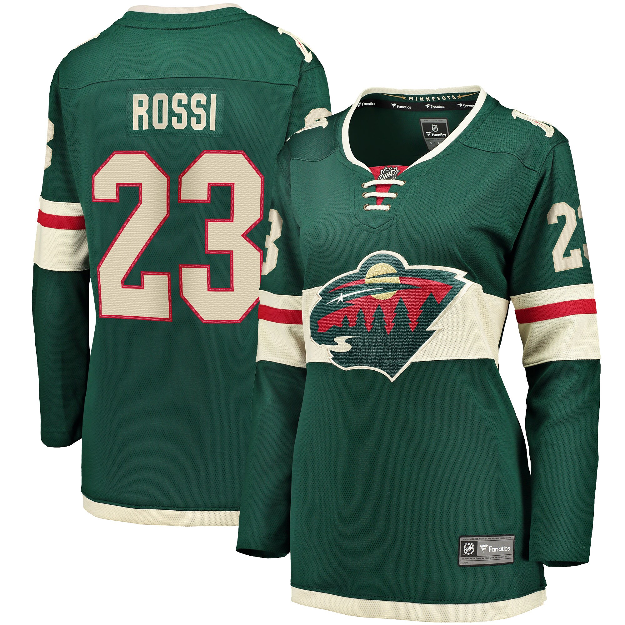 Women's Minnesota Wild Marco Rossi Green Home Breakaway Player Hockey Jersey - JS480 