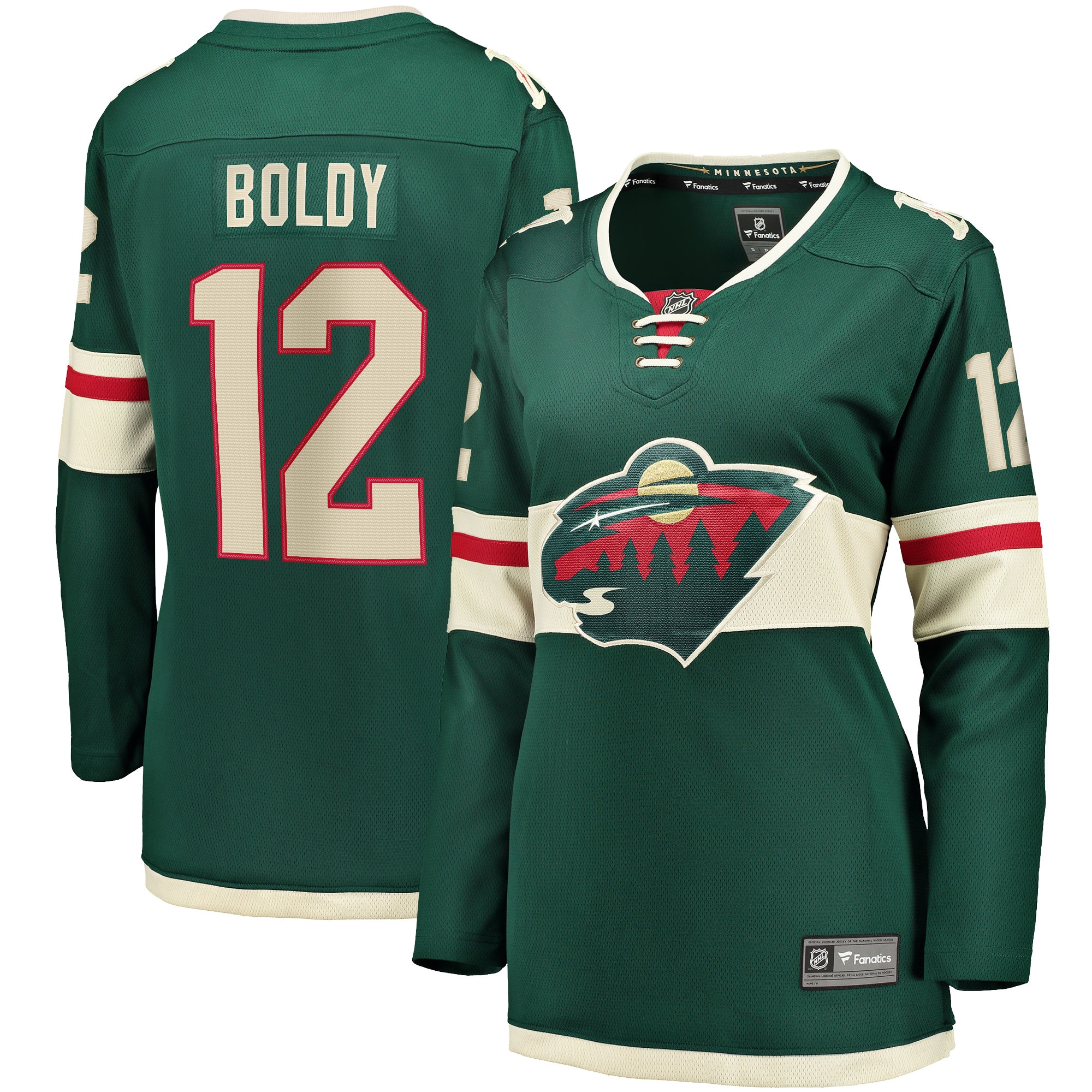 Women's Minnesota Wild Matthew Boldy Green Home Breakaway Player Hockey Jersey - JS165 