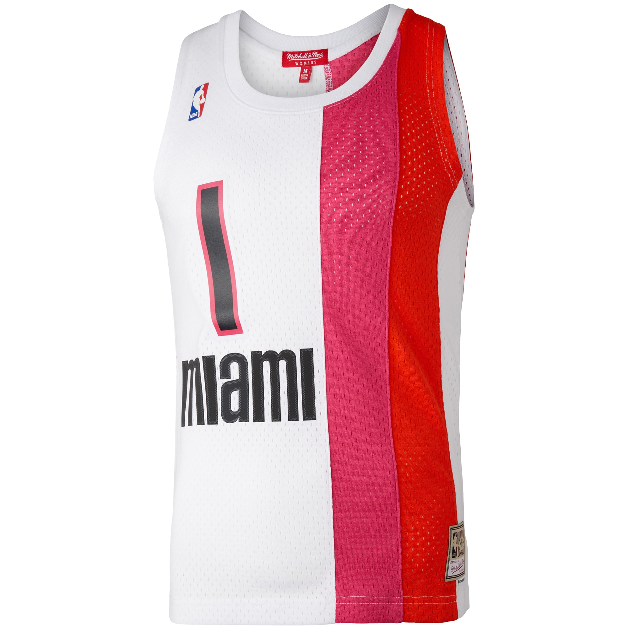 Alternative view of Women's Mitchell & Ness Chris Bosh White Miami Heat Hardwood Classics 2011/12 Swingman Basketball Jersey - JS433 