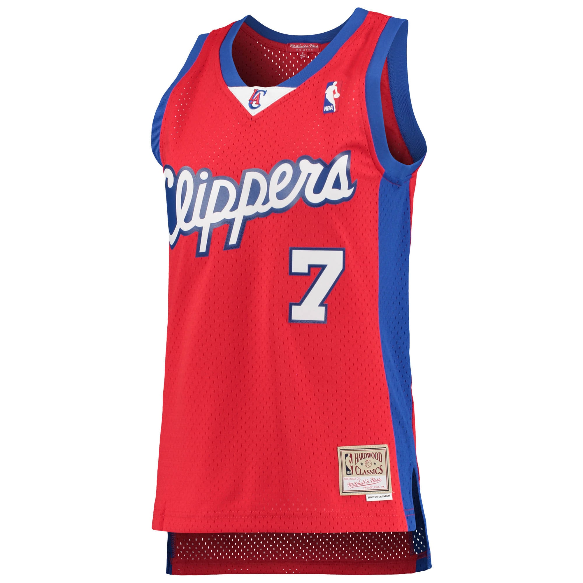 Alternative view of Women's Mitchell & Ness Lamar Odom Red LA Clippers 2000/01 Hardwood Classics Swingman Basketball Jersey - JS118 