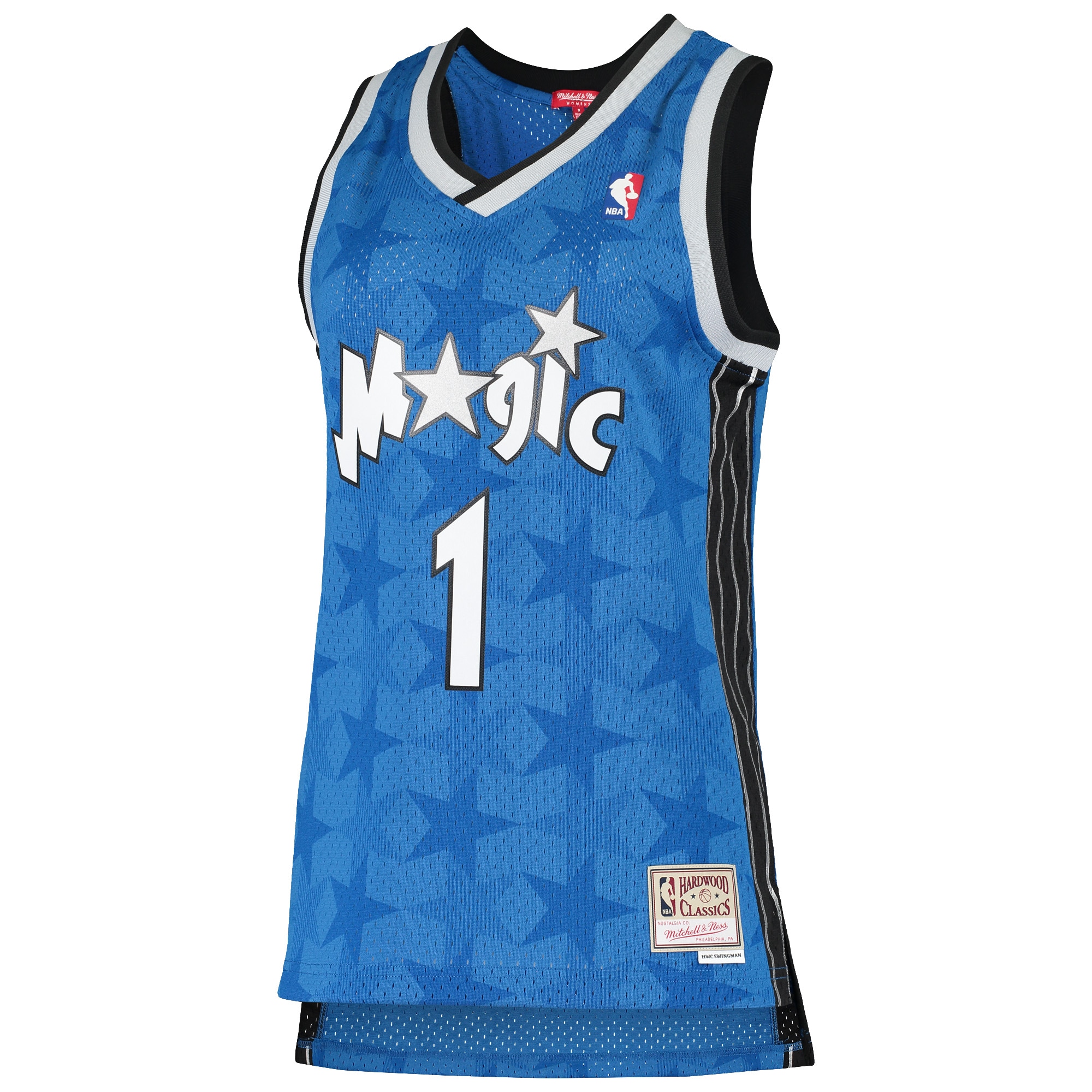 Alternative view of Women's Mitchell & Ness Tracy McGrady Blue Orlando Magic 2000-01 Hardwood Classics Swingman Basketball Jersey - JS157 
