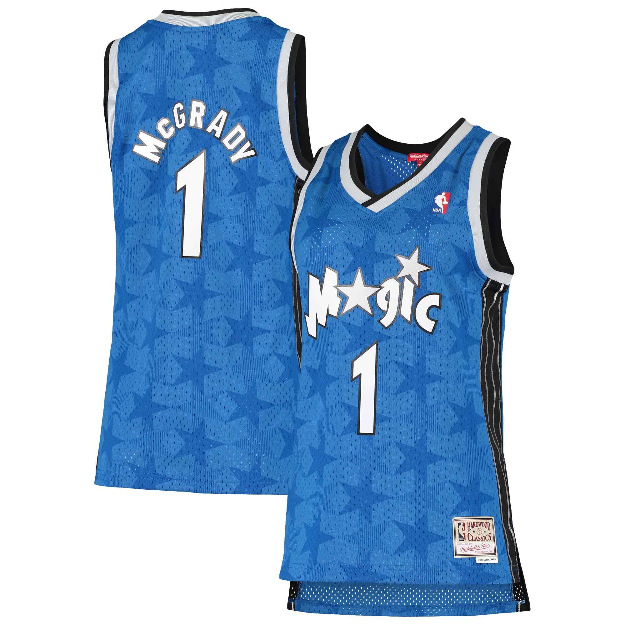 Women's Mitchell & Ness Tracy Mcgrady Blue Orlando Magic 2000-01 Hardwood Classics Swingman Basketball Jersey
