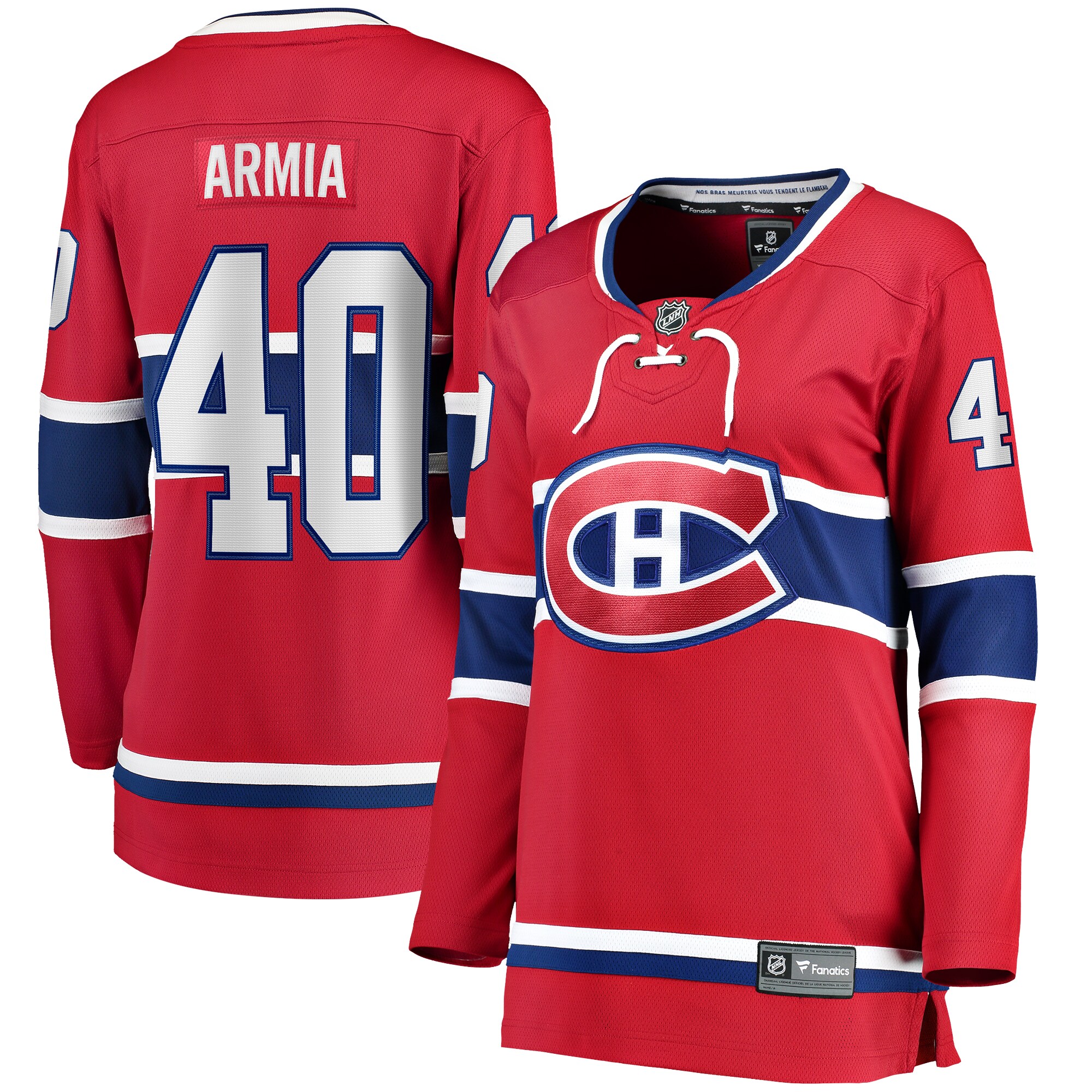 Women's Montreal Canadiens Joel Armia Red Home Breakaway Player Hockey Jersey - JS174 