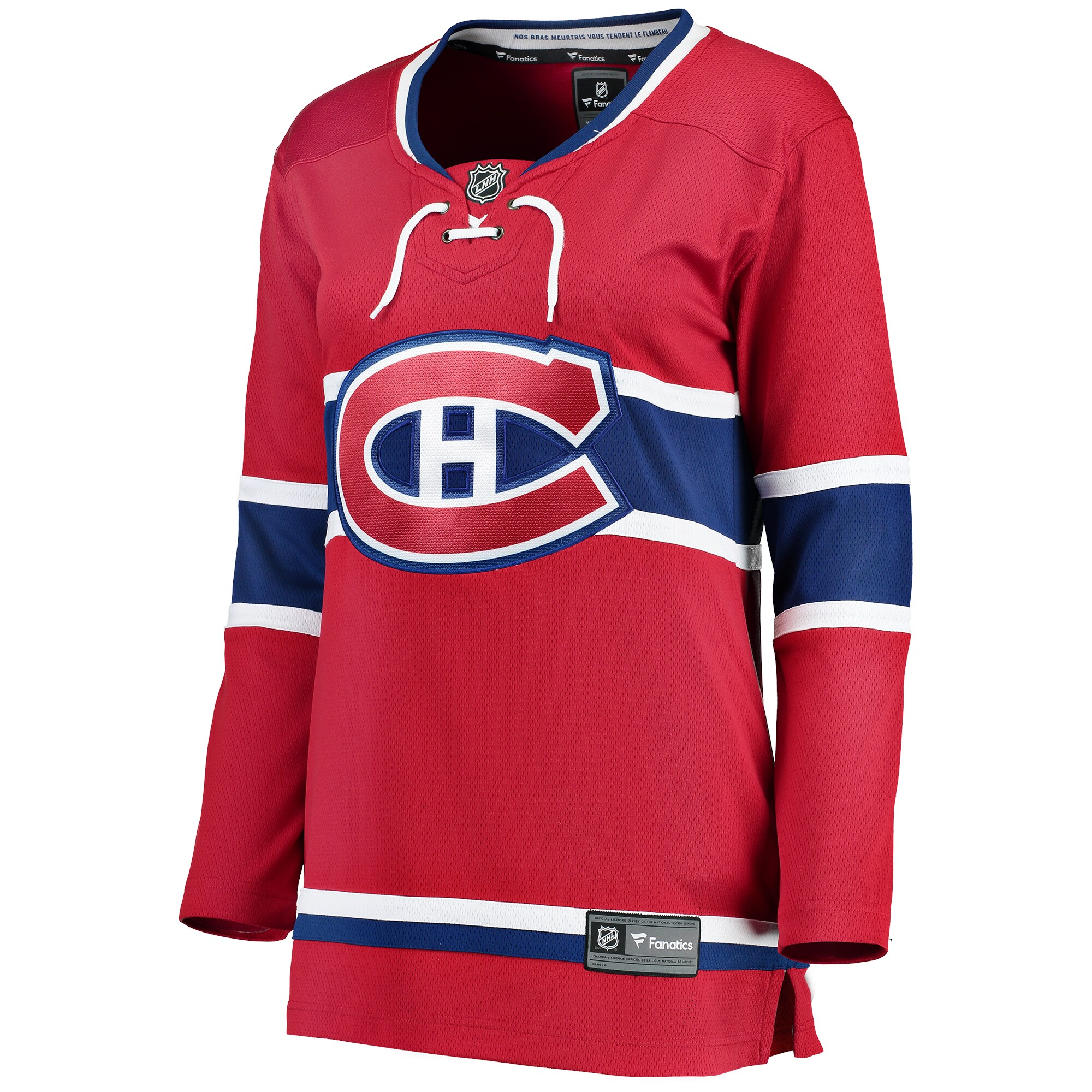 Alternative view of Women's Montreal Canadiens Red Breakaway Home Hockey Jersey - JS806 