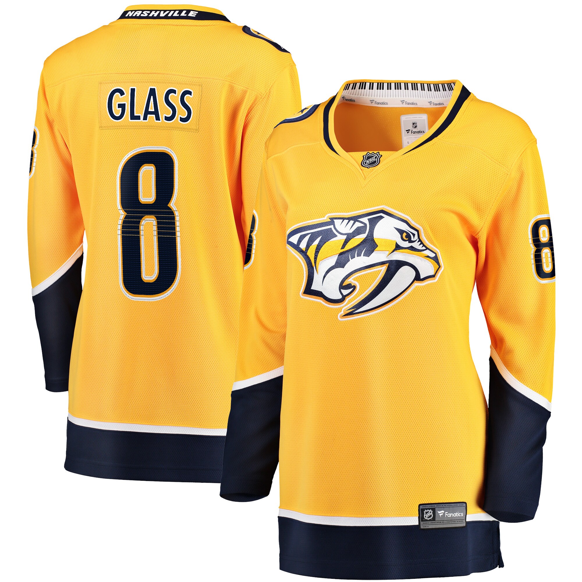 Women's Nashville Predators Cody Glass Gold Home Breakaway Player Hockey Jersey - JS595 